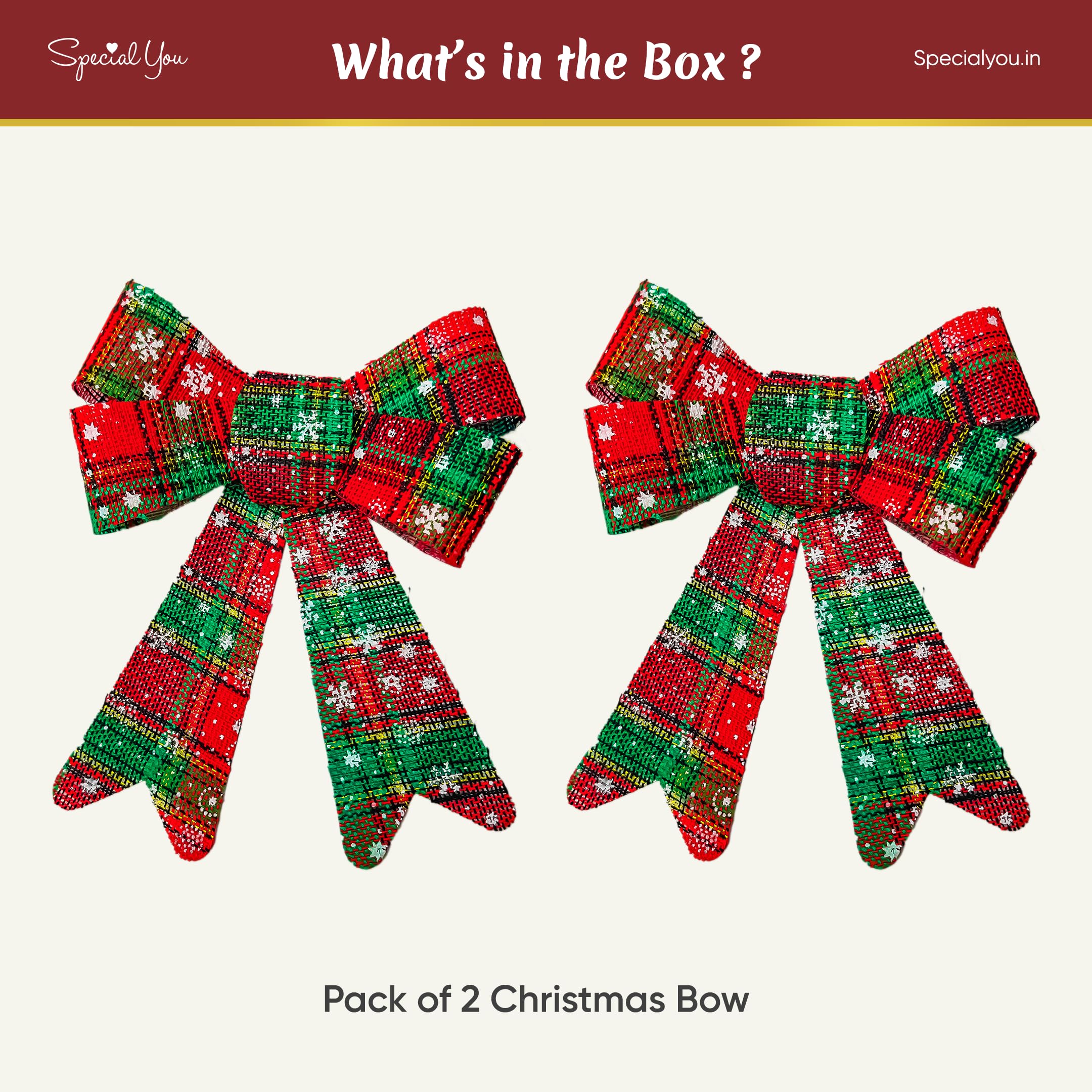 2 christmas ribbon
