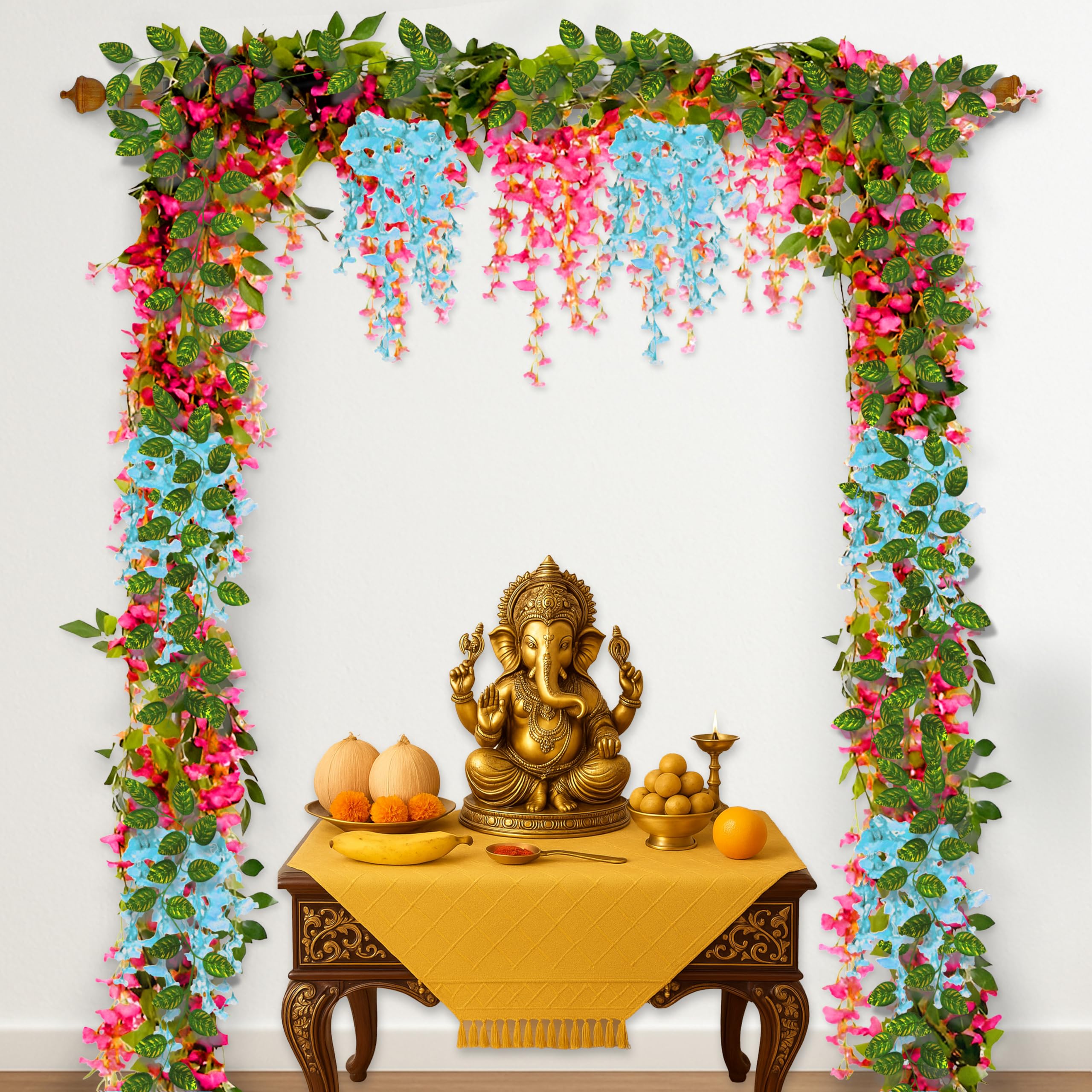 Pink Blue Ganpati Decor