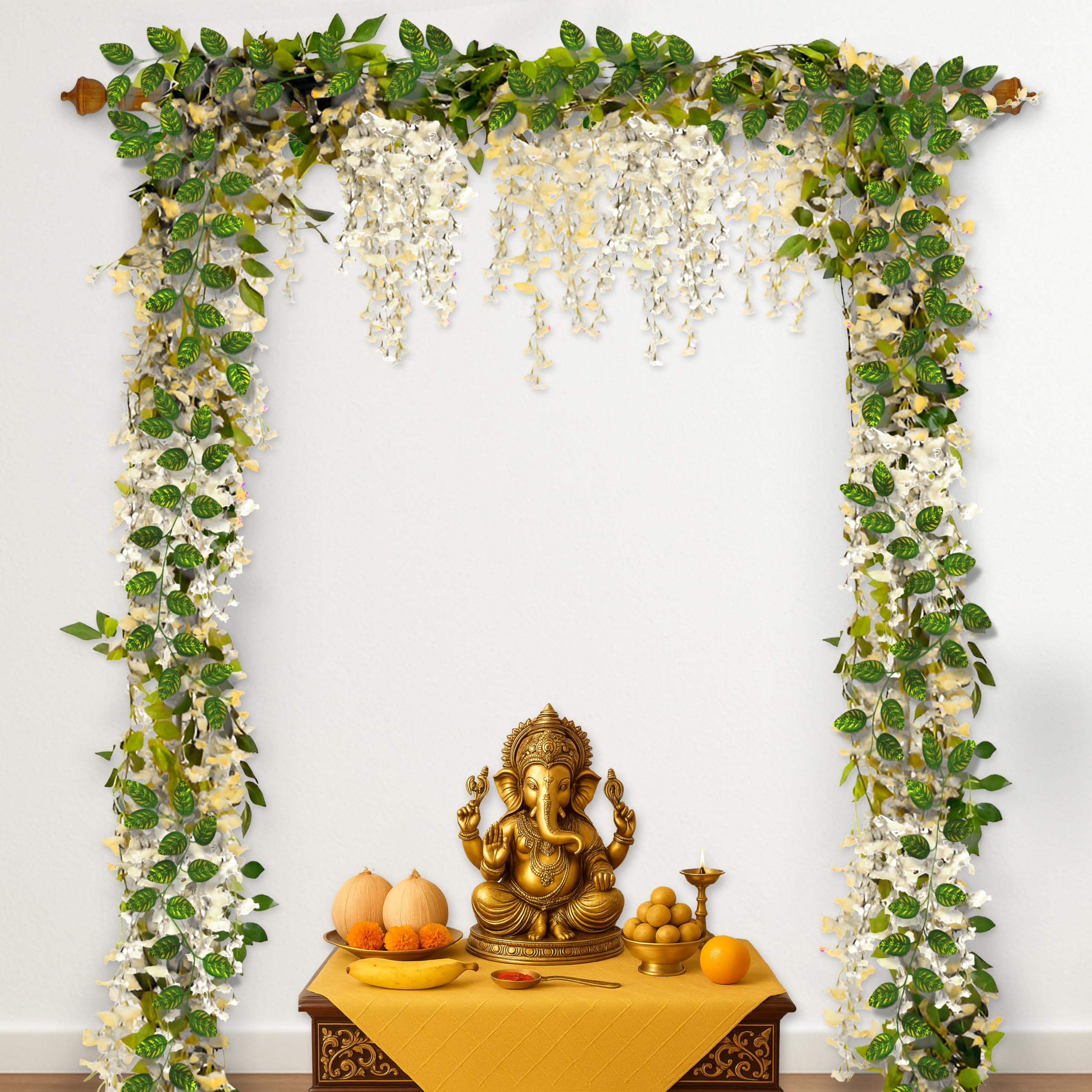 White Blossom Ganpati set
