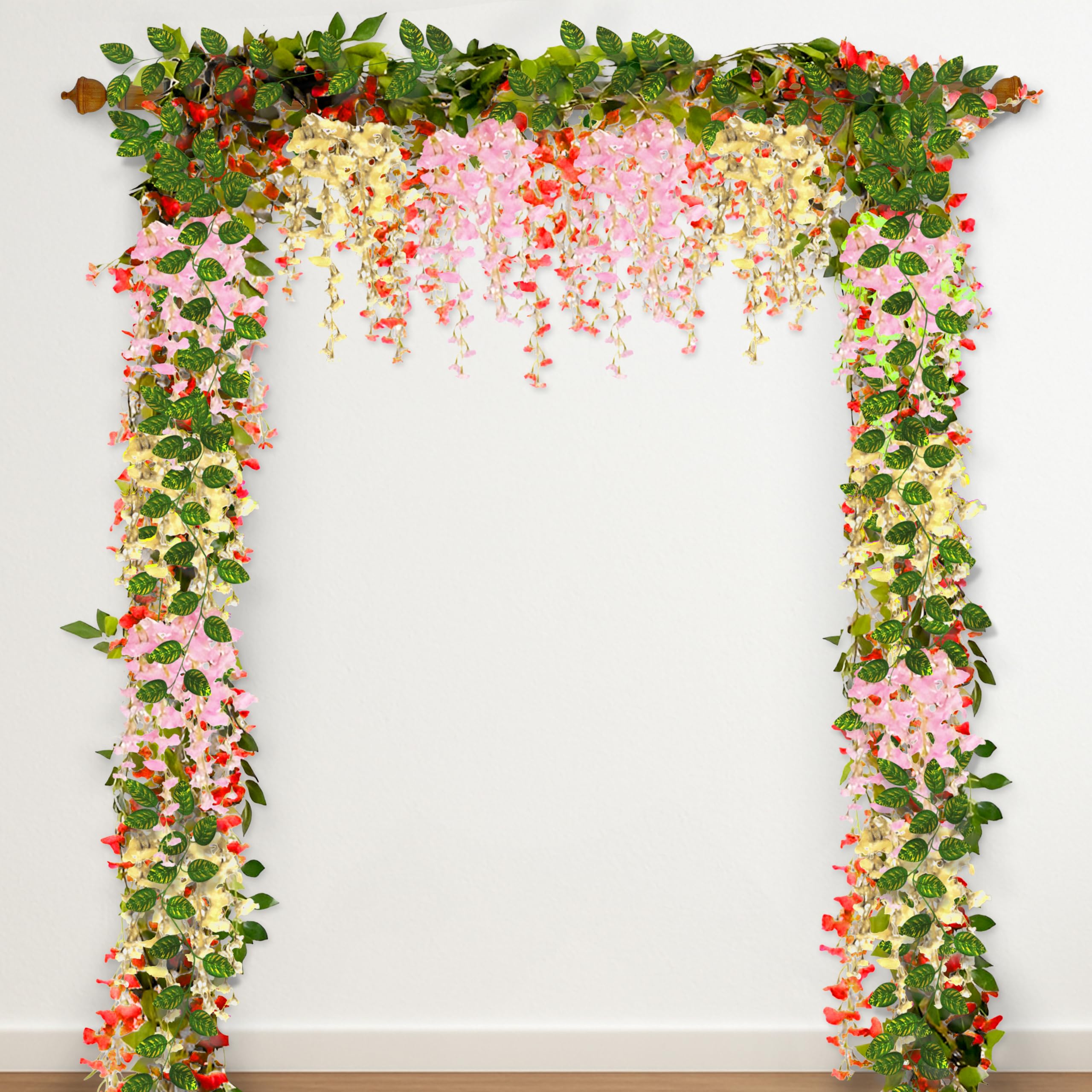 Pink Petals Pooja Setup