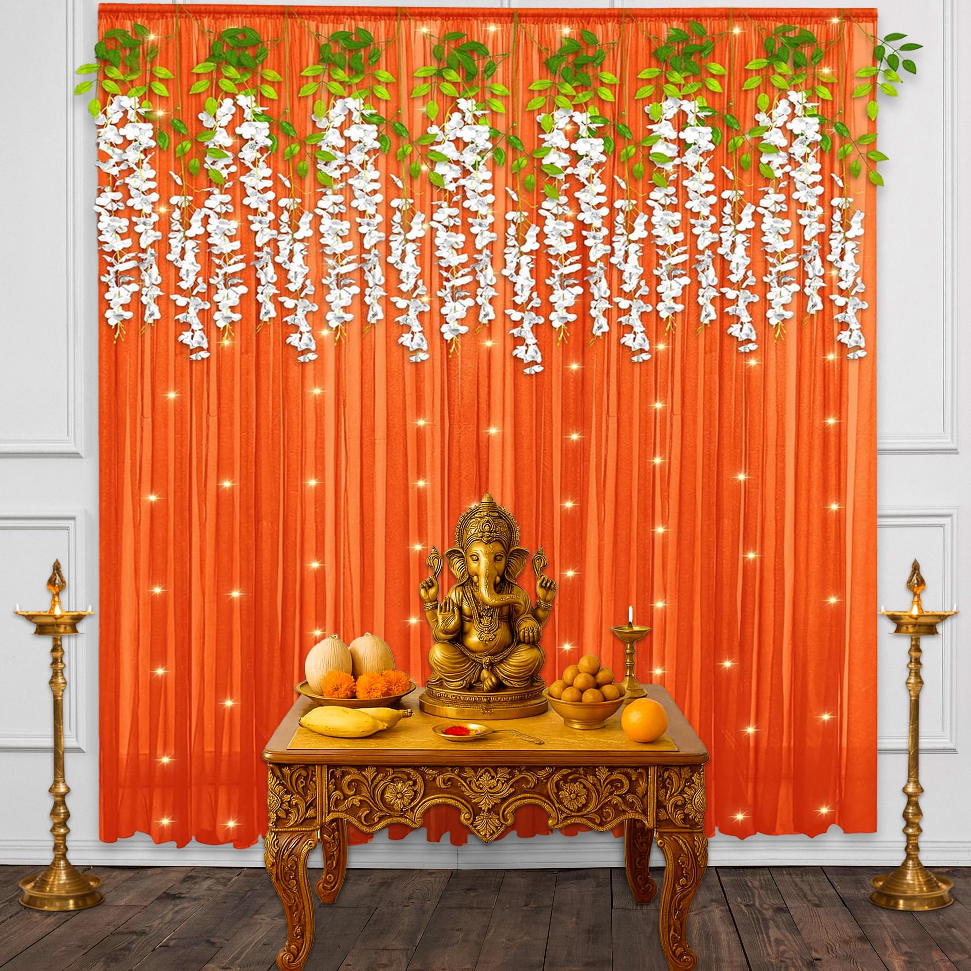 Ganesh Chaturthi festive Orange Decor