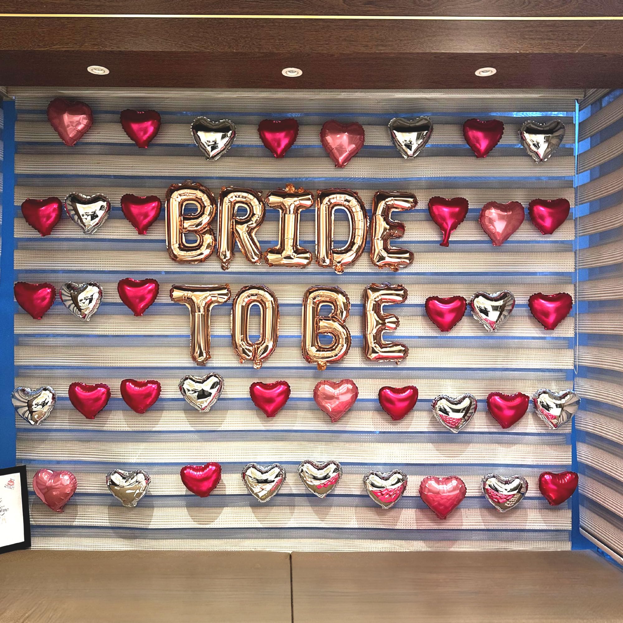 Rosegold Bride to be Foil Balloon-41pcs
