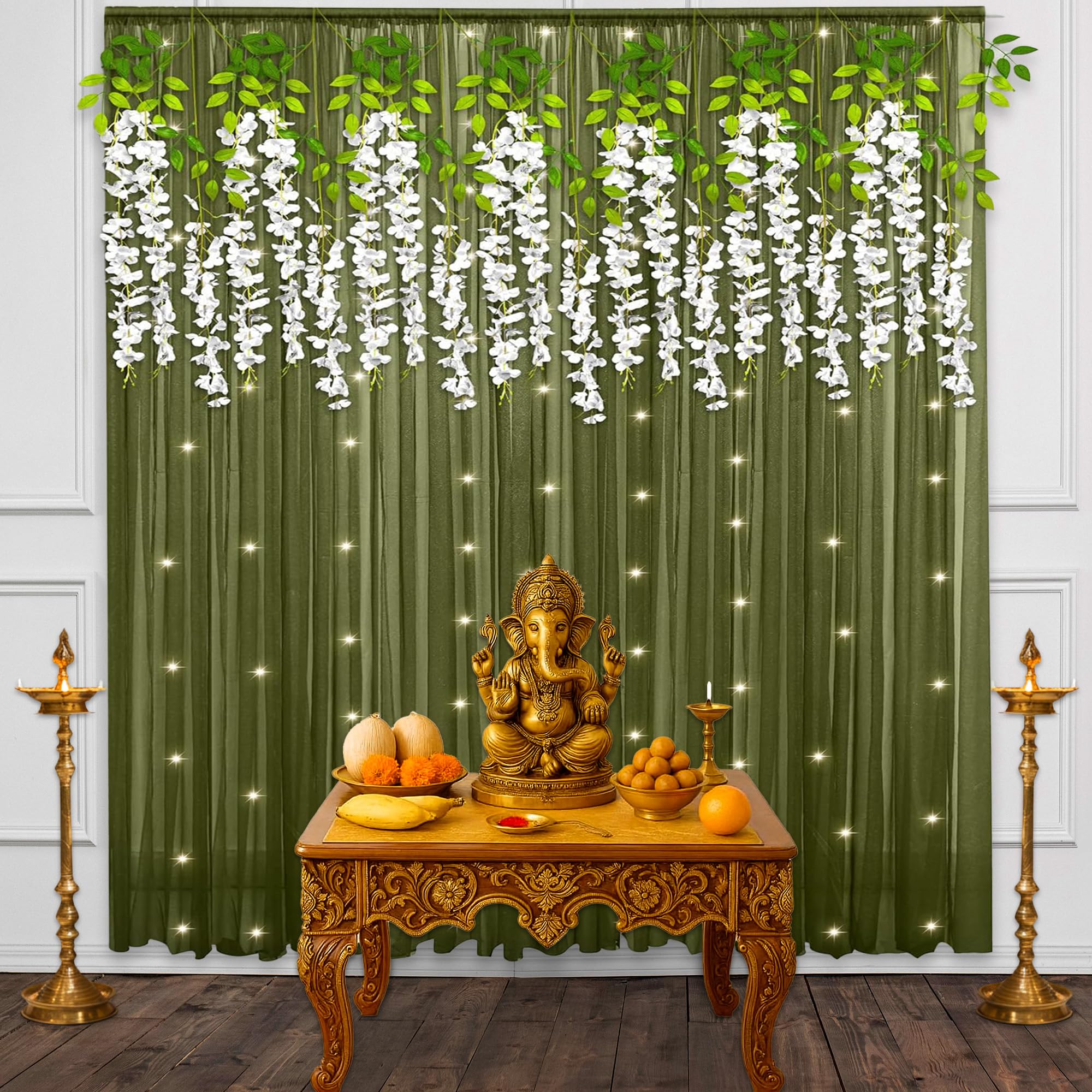 Ganpati Green Festive Decor
