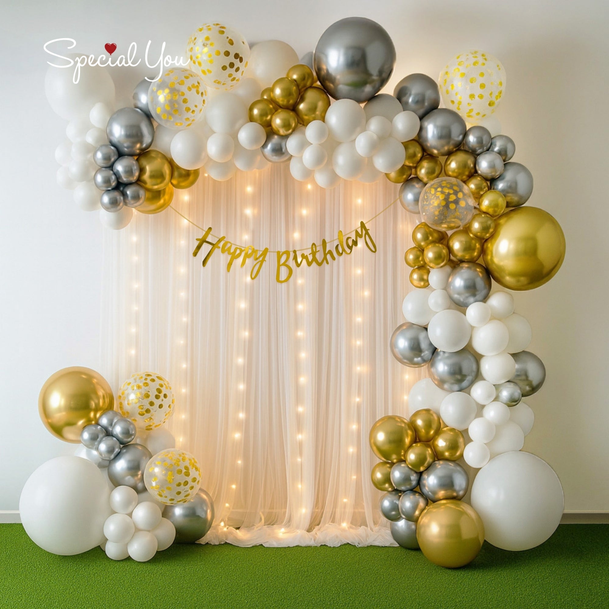 Luxurious Gold Silver Decor