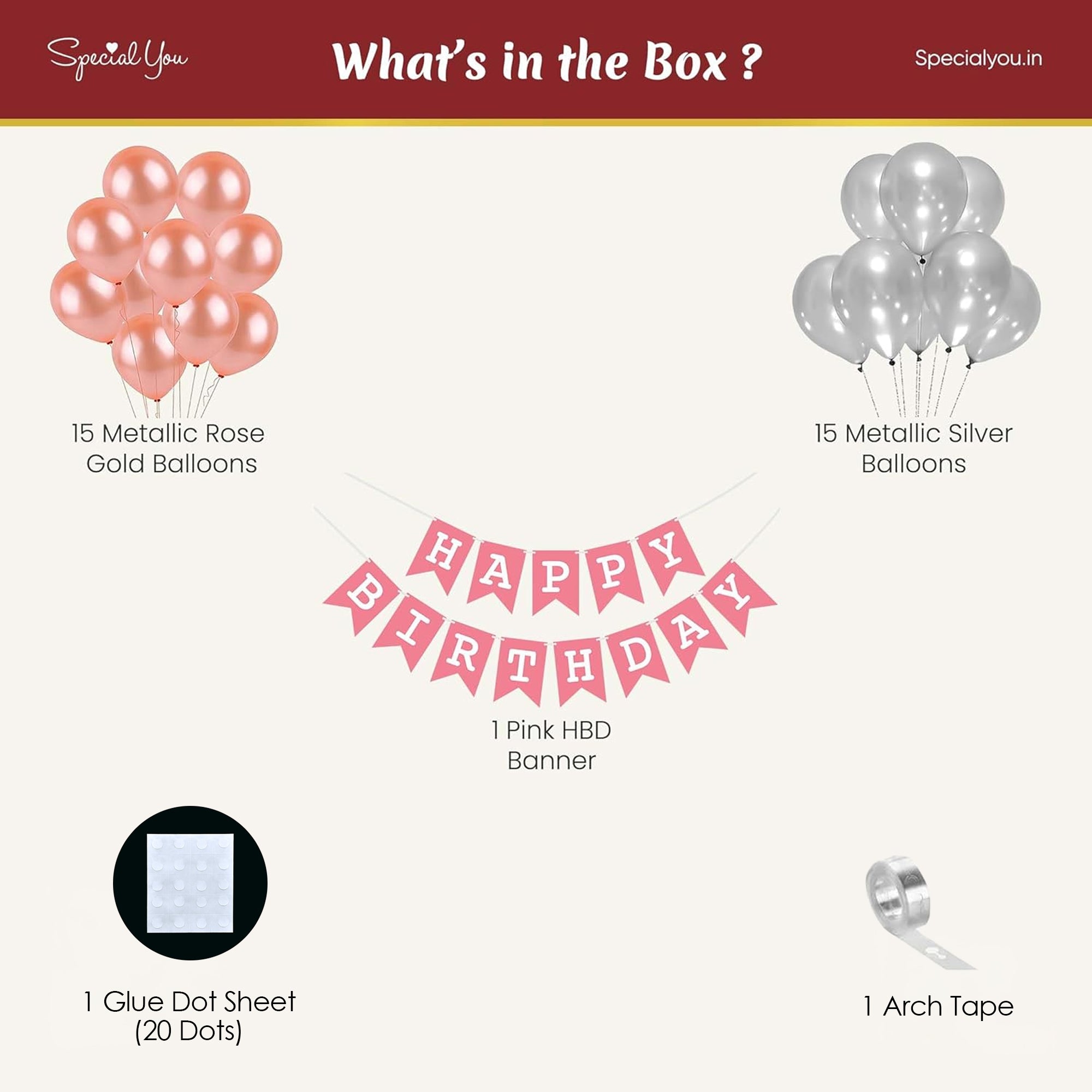 Party On The Go DIY Birthday Decoration Kit - Special You