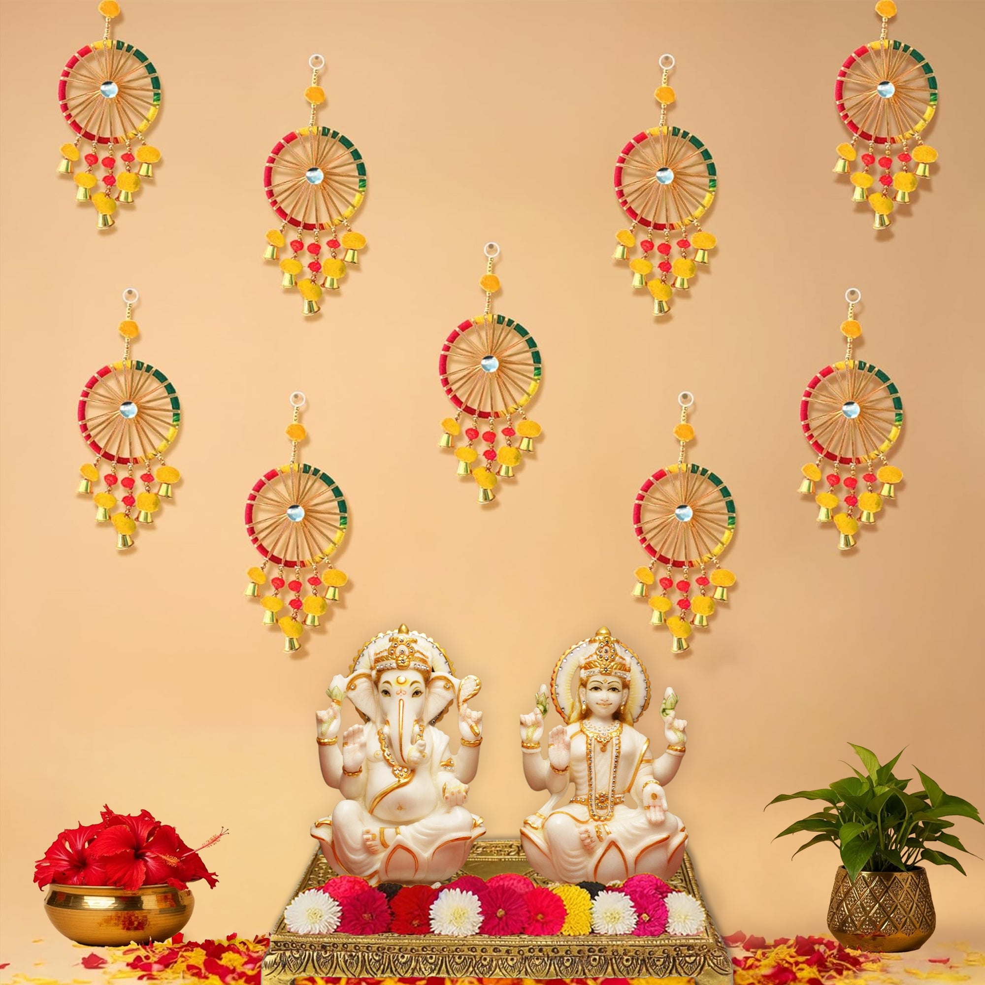 Shree Lakshmi Ganesh Chakra Decor