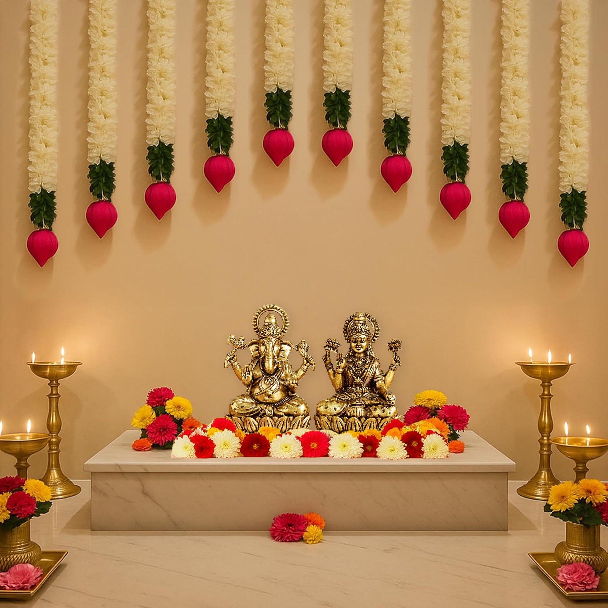 Diwali Artificial Flower Decor