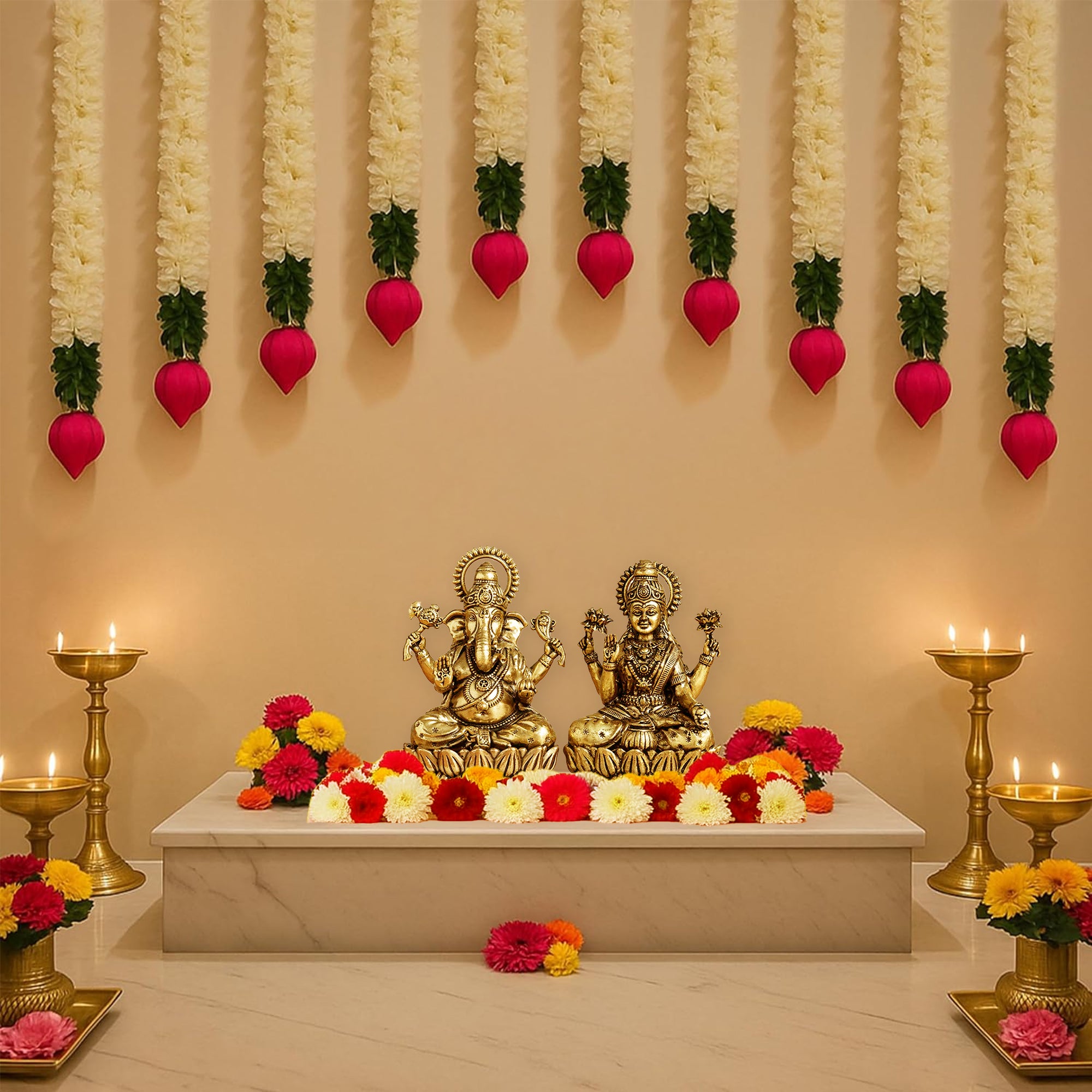Traditional Lotus Diwali Hangings