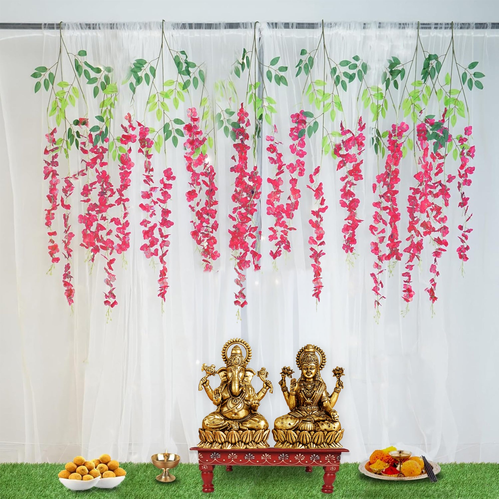 Pink Wisteria Diwali Decor