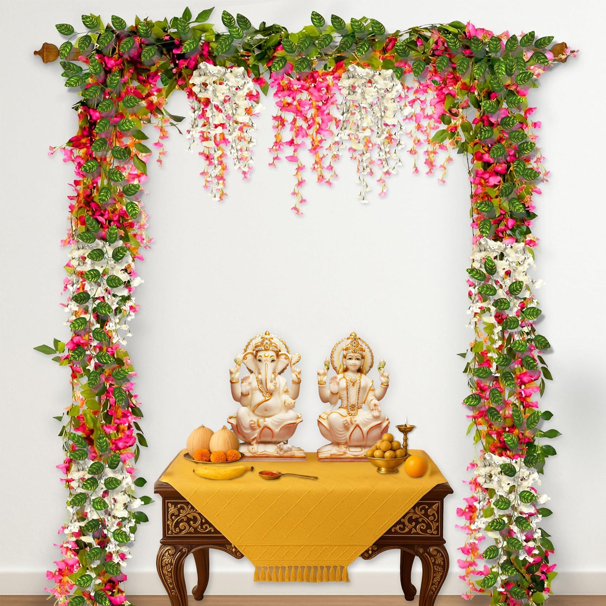 Blooming Backdrop for Diwali Decor