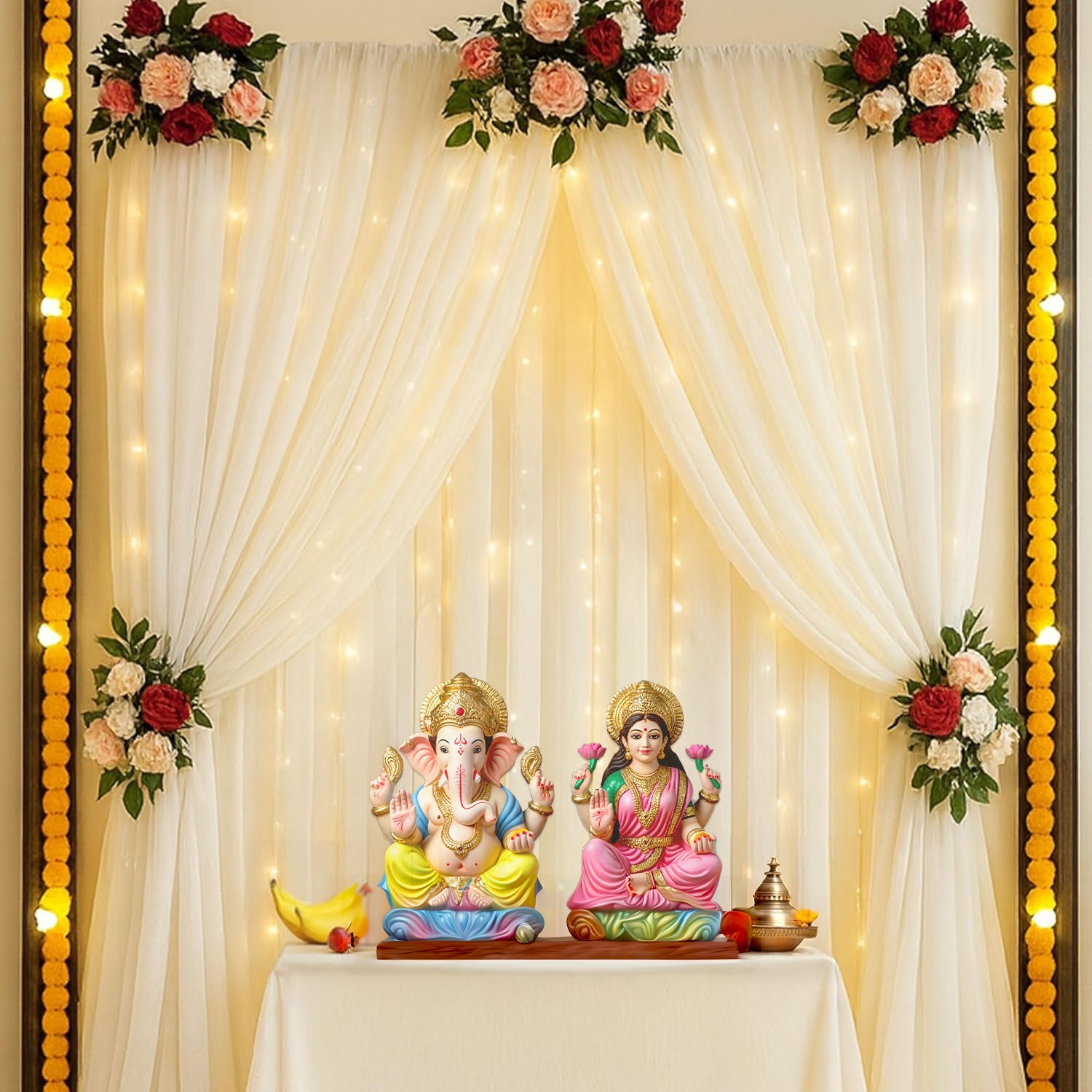 White divine Diwali Decor