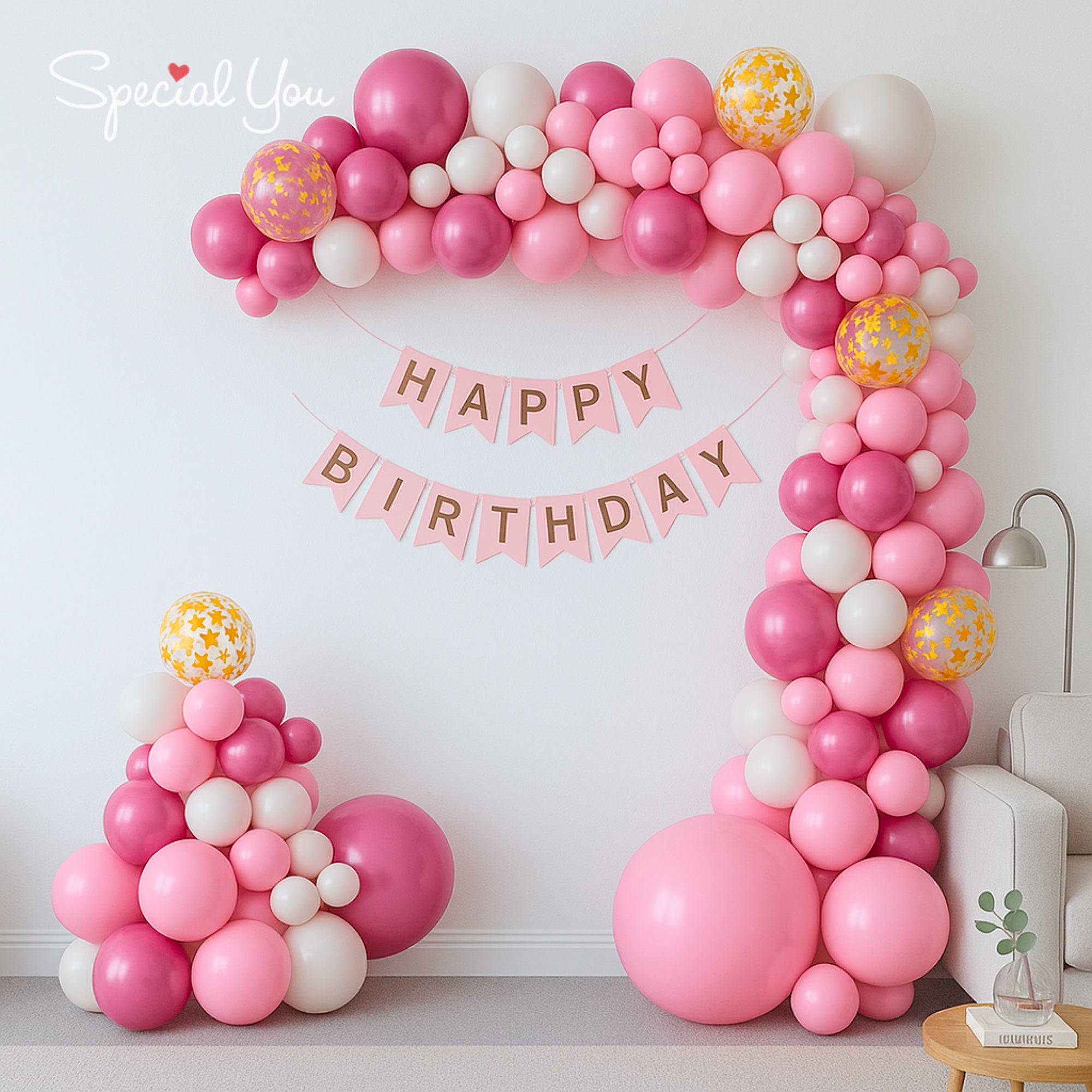 Elegant Pink Theme Decor