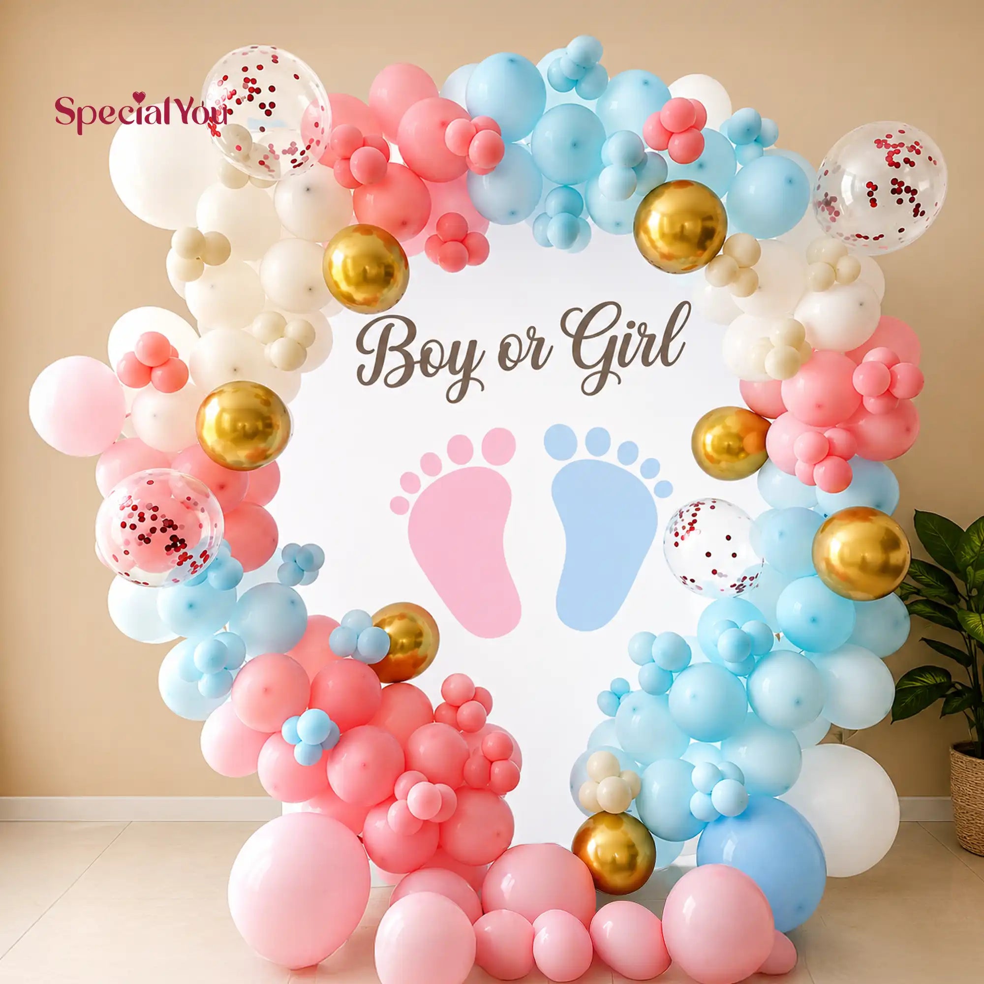 Boy or Girl Footprint Fun Decor