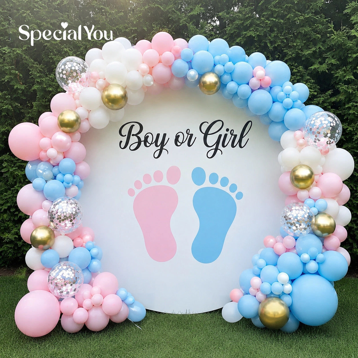 Boy or Girl Footprint Fun Decor