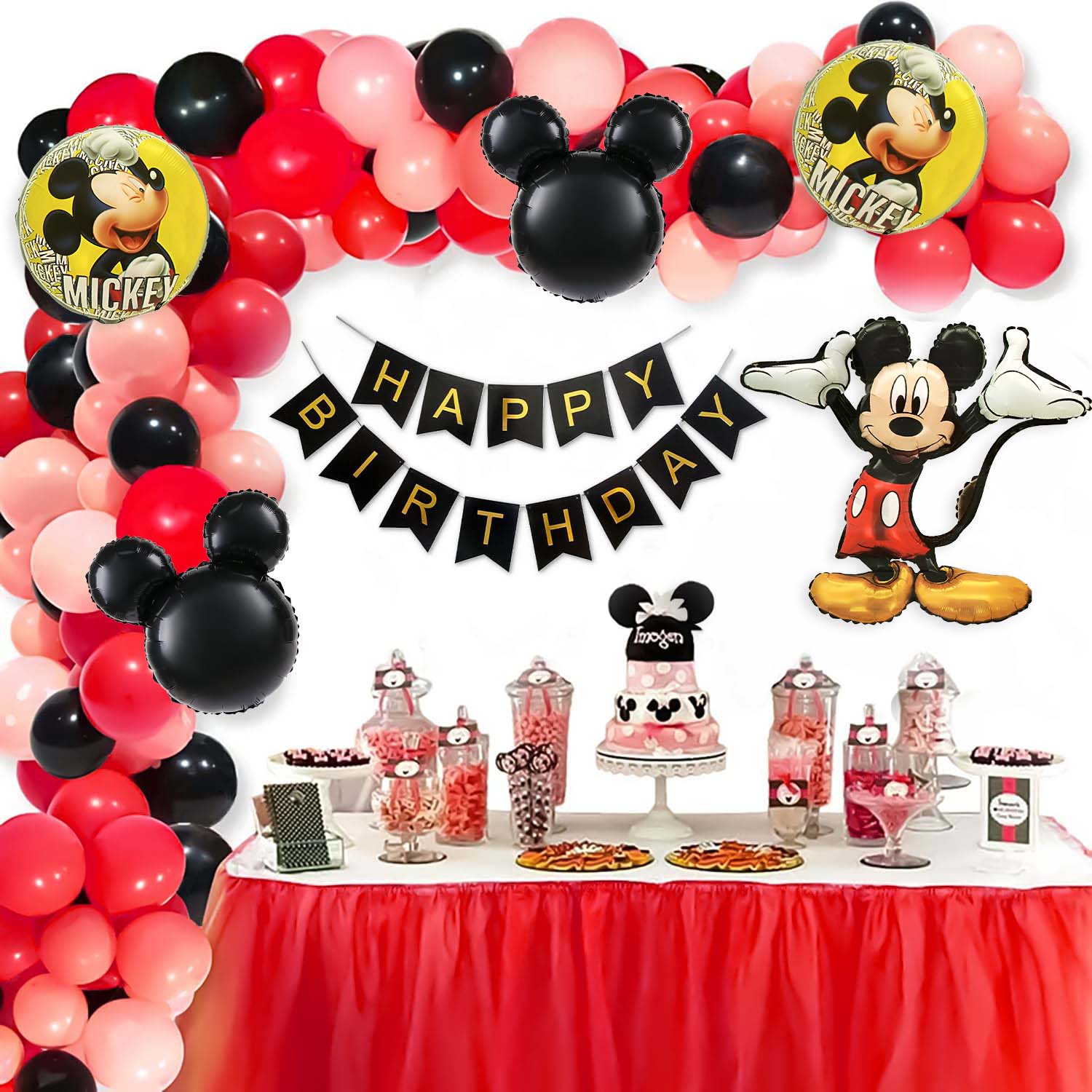 Mickey Mouse-themed foil balloons