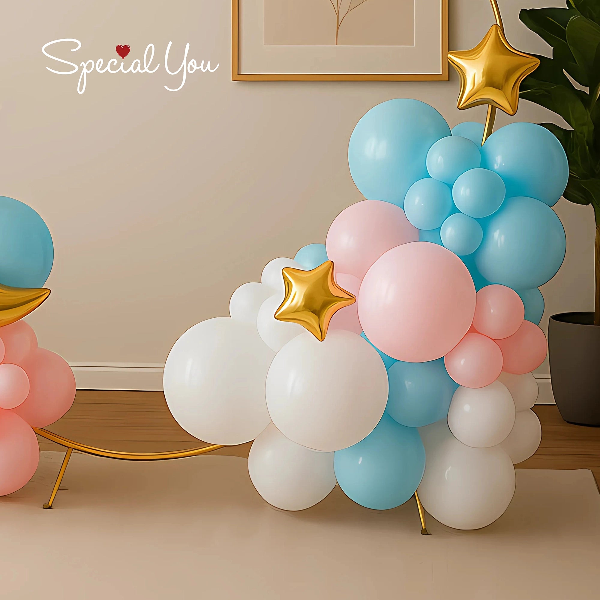 Moon & Stars Baby Shower Ring Decor