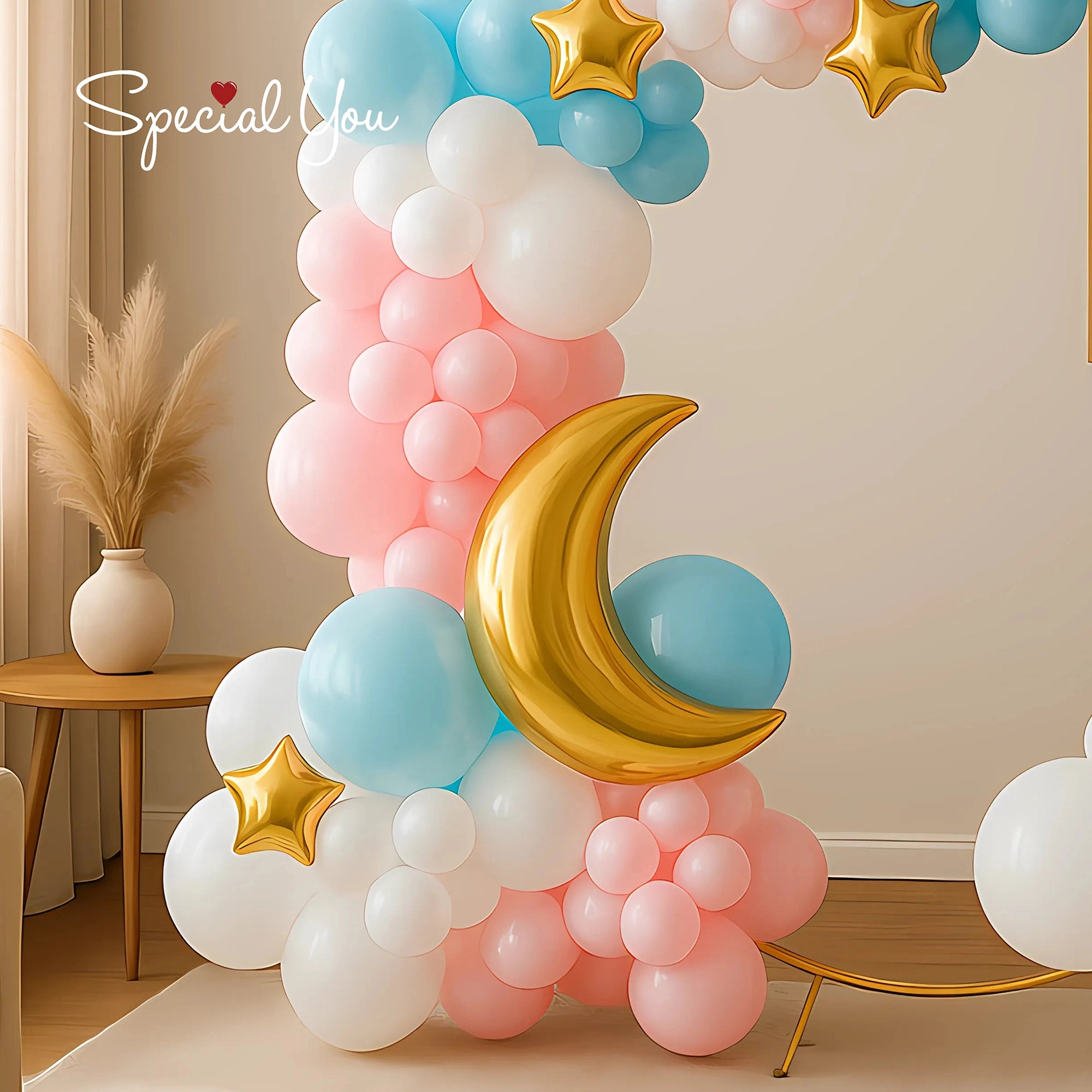 Moon & Stars Baby Shower Ring Decor