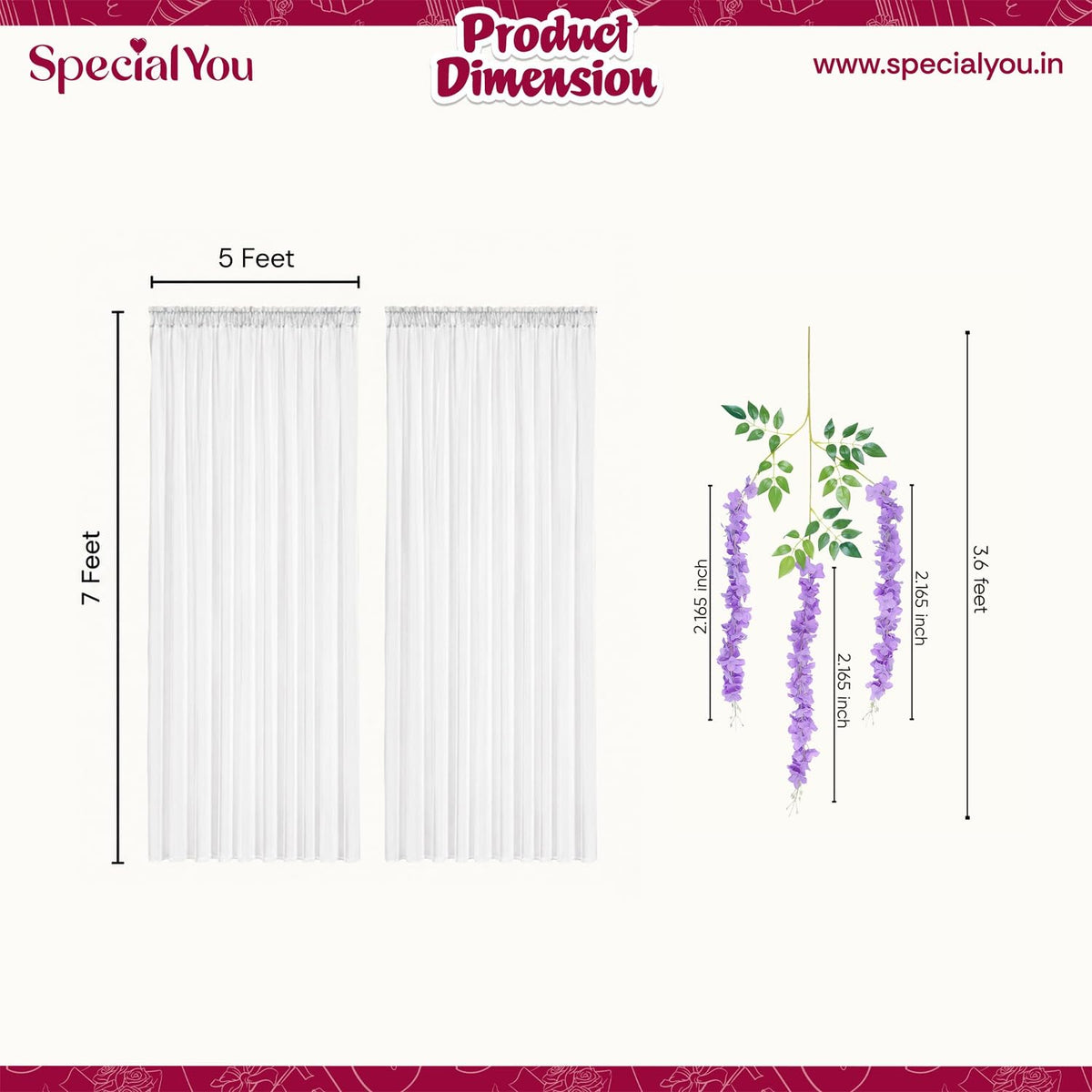Purple Wisteria Diwali Decor Kit
