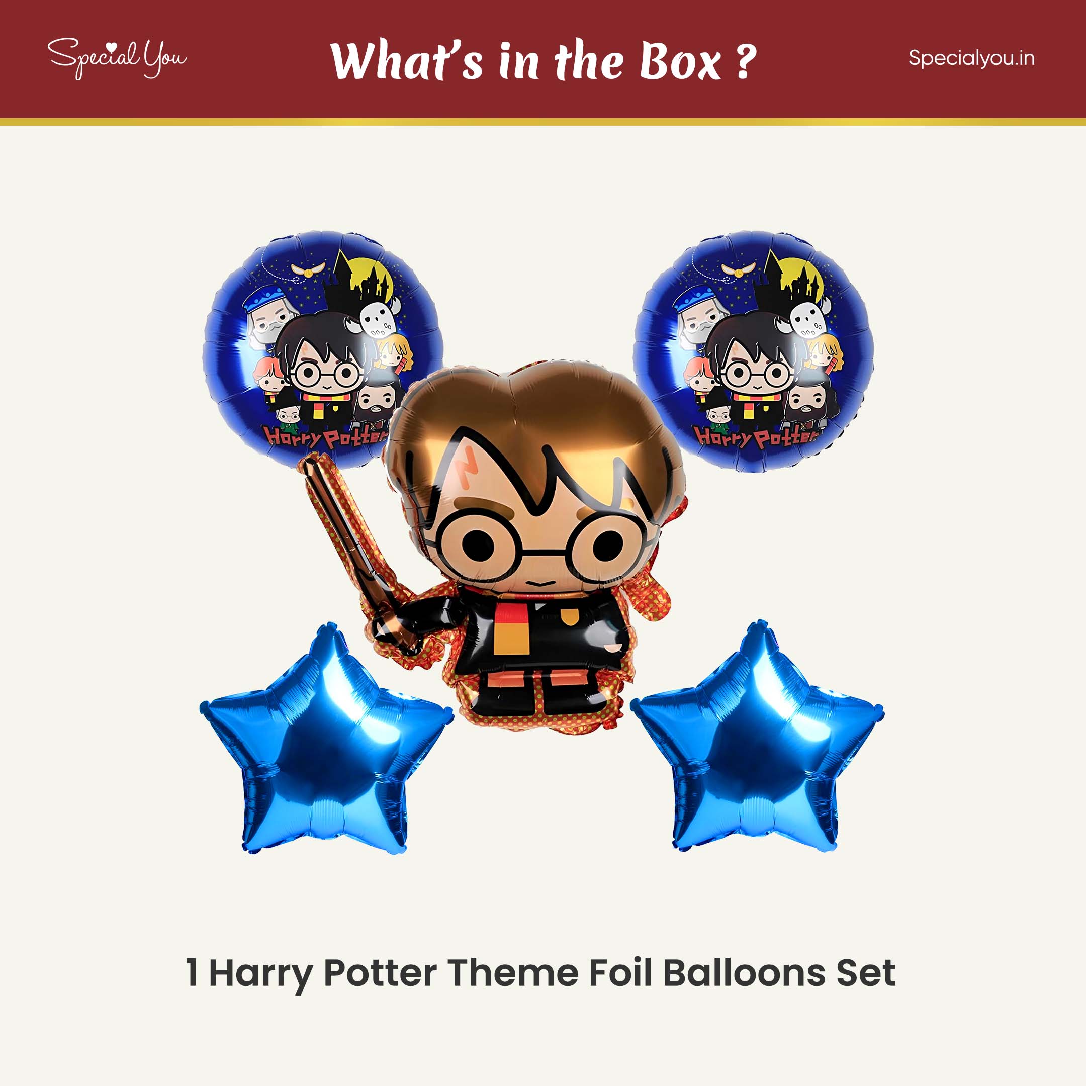 Harry Potter Foil Balloons Decoration Set