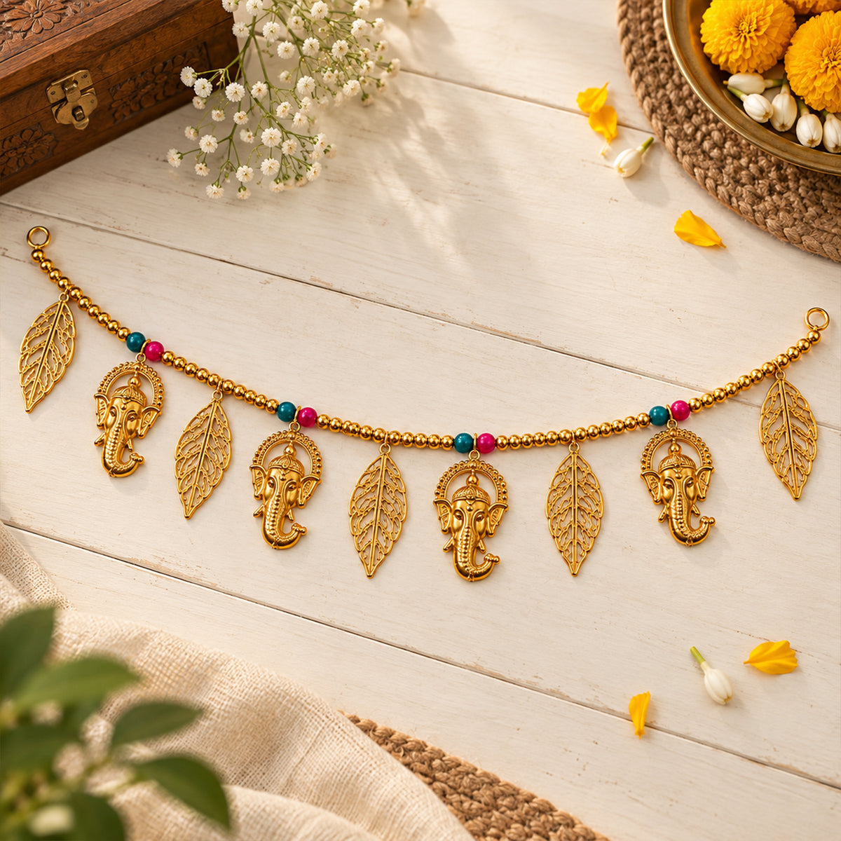 Ganesh Leaf Toran for Entrance for Diwali Decoration for Home