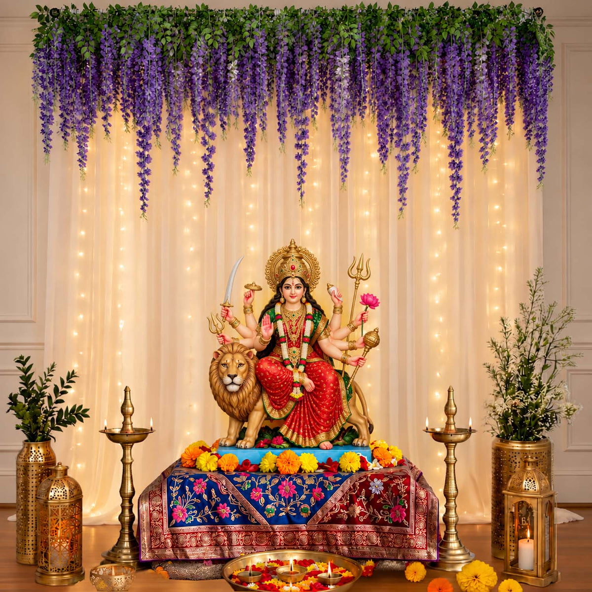 Purple Wisteria Diwali Decor Kit