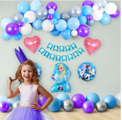 Frozen-themed DIY Birthday Decoration Kit For Girls