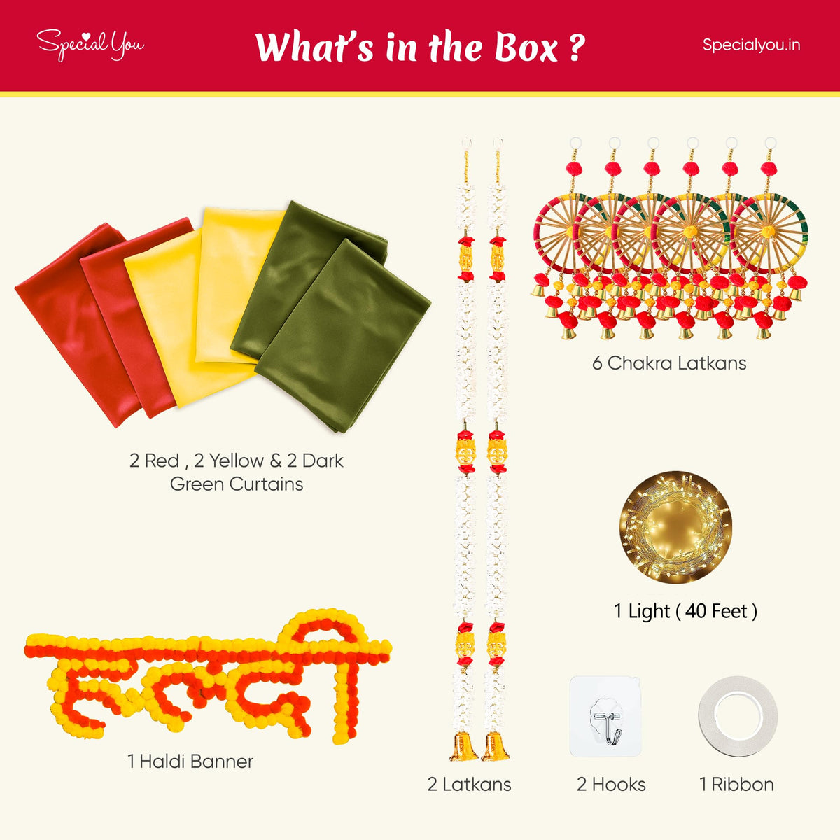 Haldi Color Code Decorate your haldi with yellow green & red backdrop