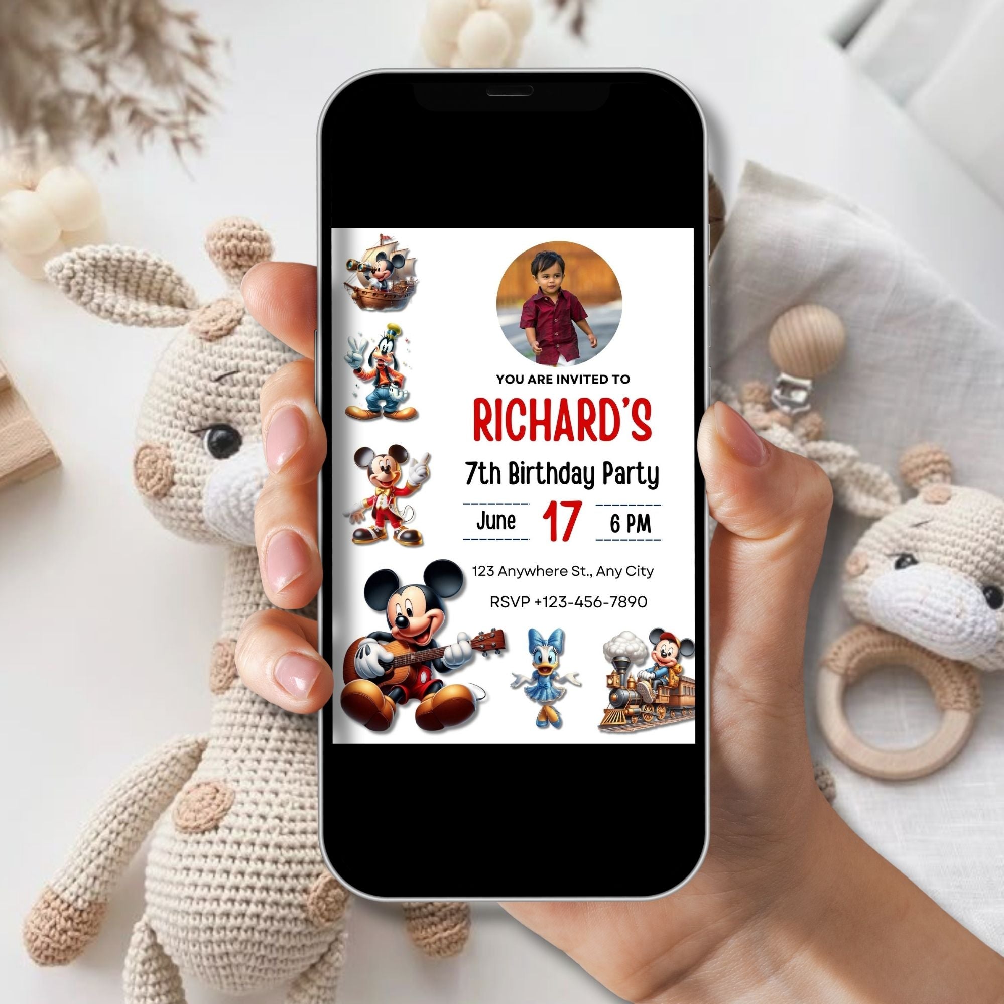 Mickey & Friends Birthday E-Invite