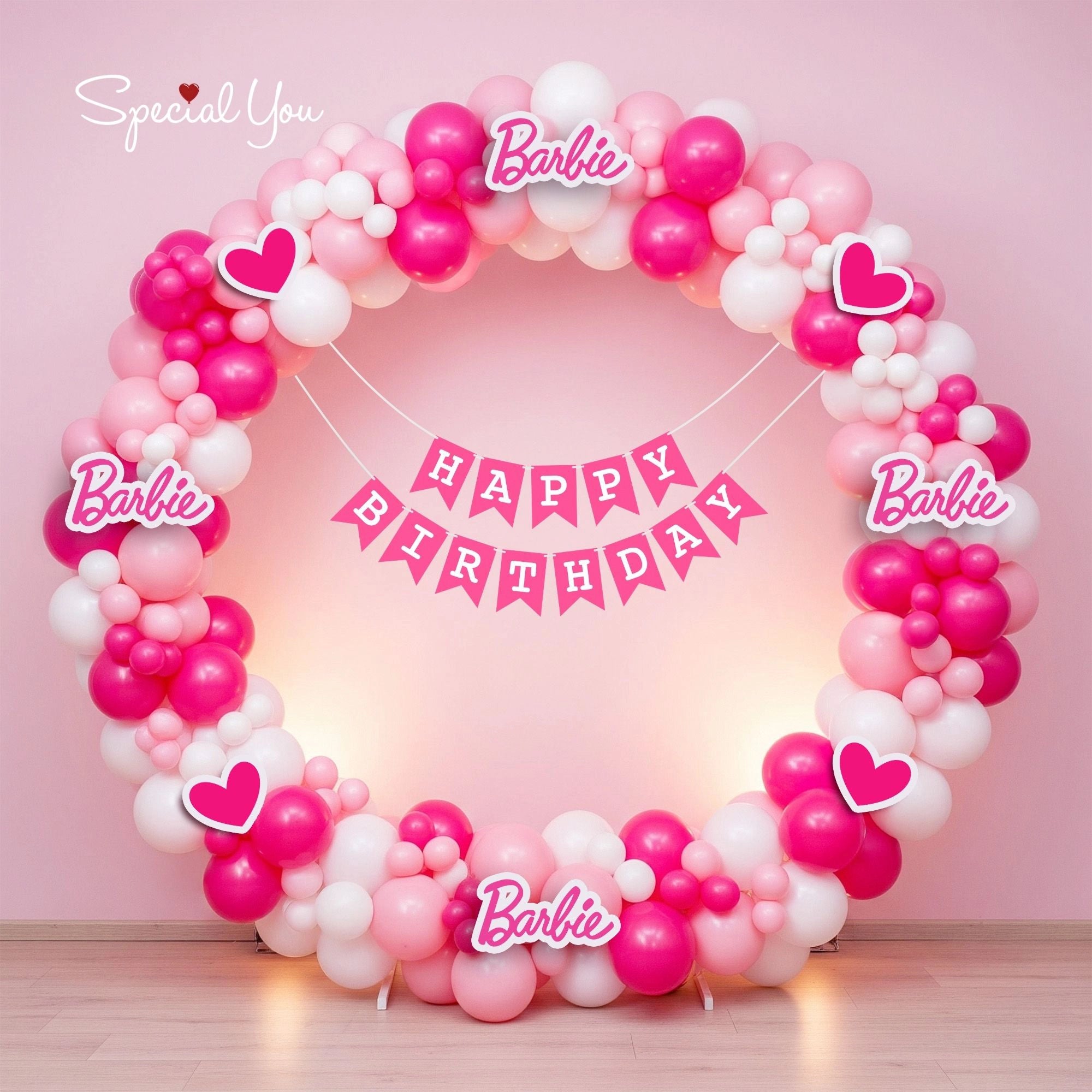 Barbie Bloom Ring Birthday decor