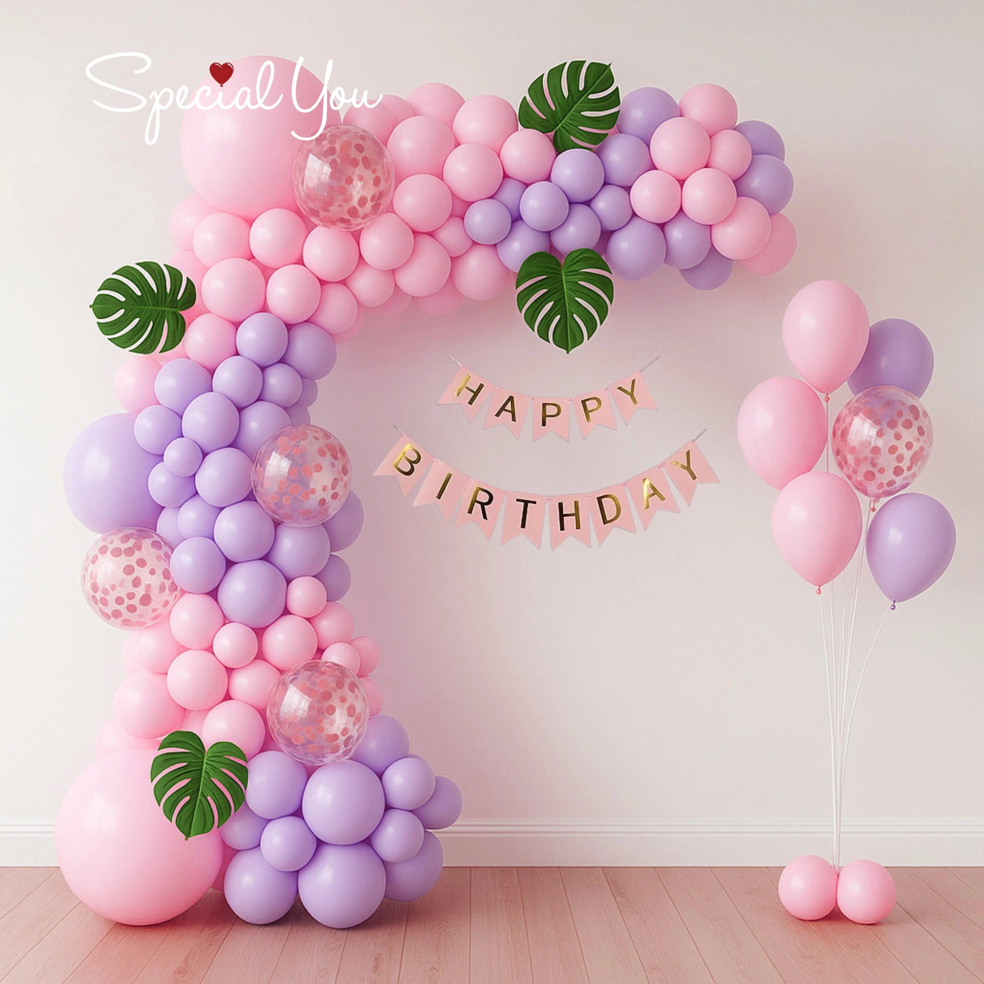 Pink & Purple Birthday Decor