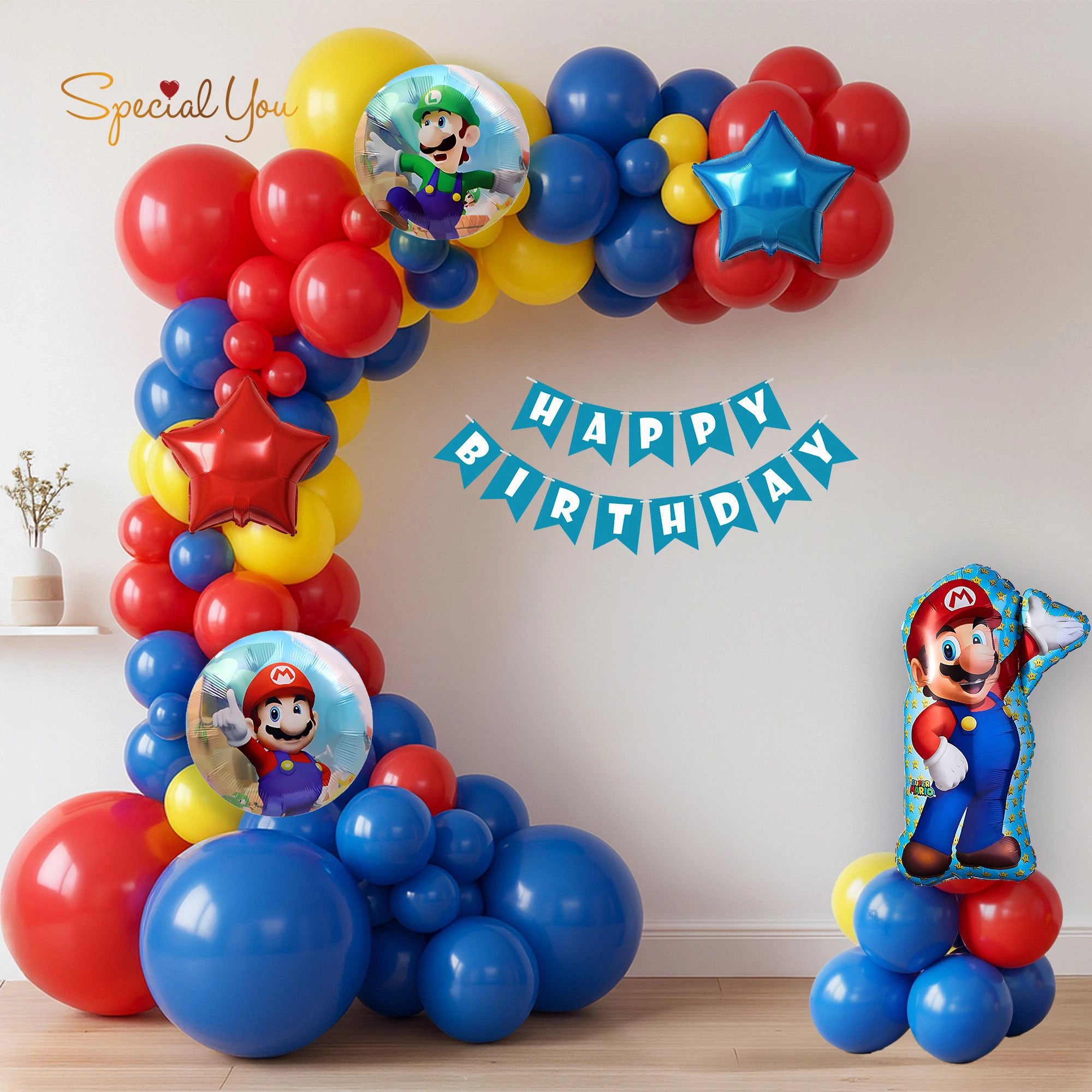 Super Mario Birthday Decor