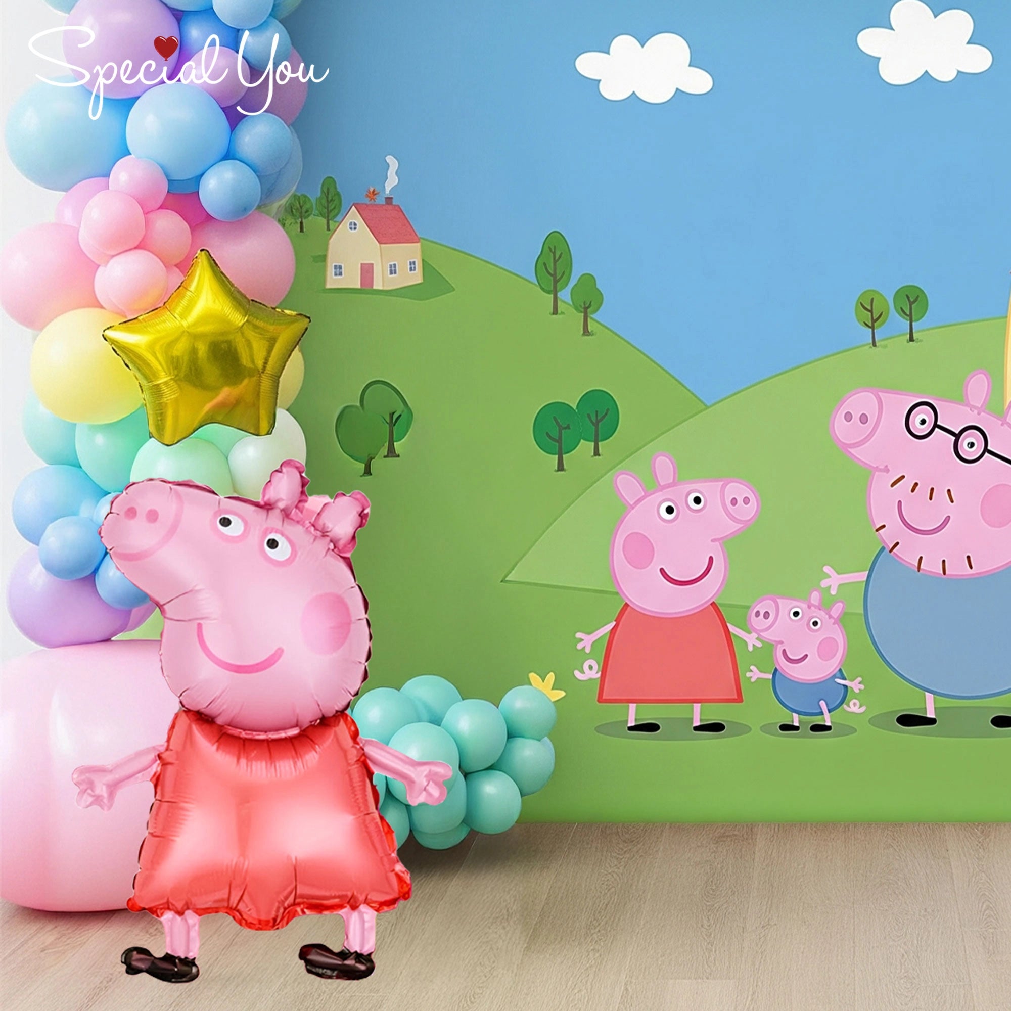Peppa Pig Theme Birthday Decor