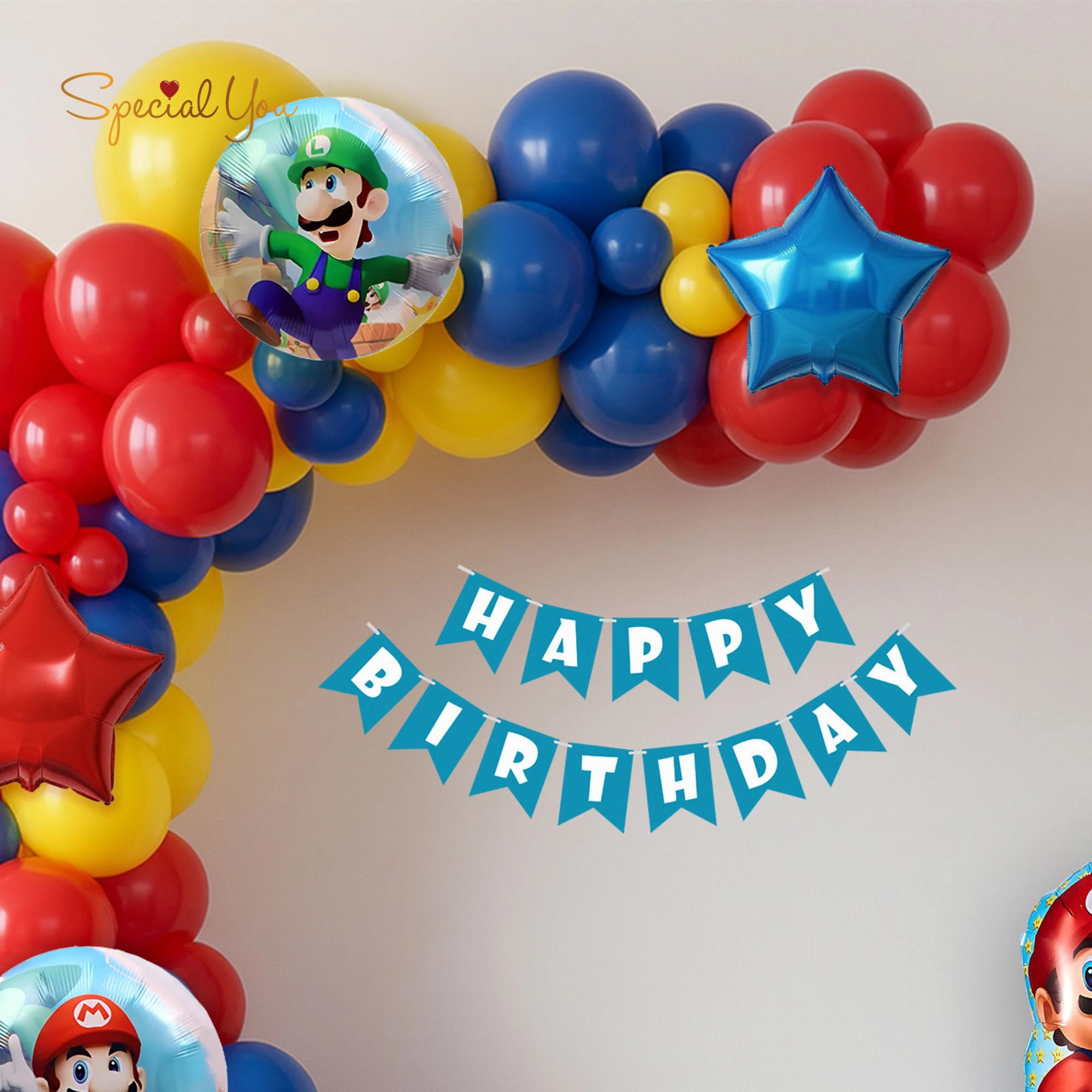 Super Mario Birthday Decor