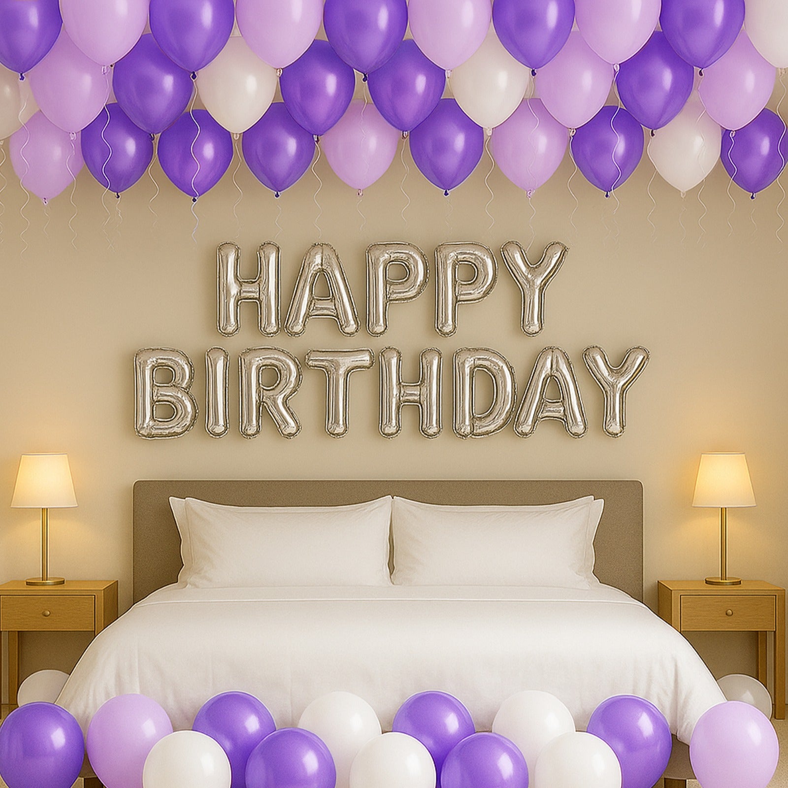 Purple Birthday DIY Decoration Kit