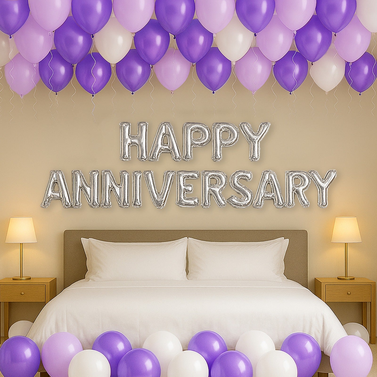 Purple Anniversary DIY Decoration Kit