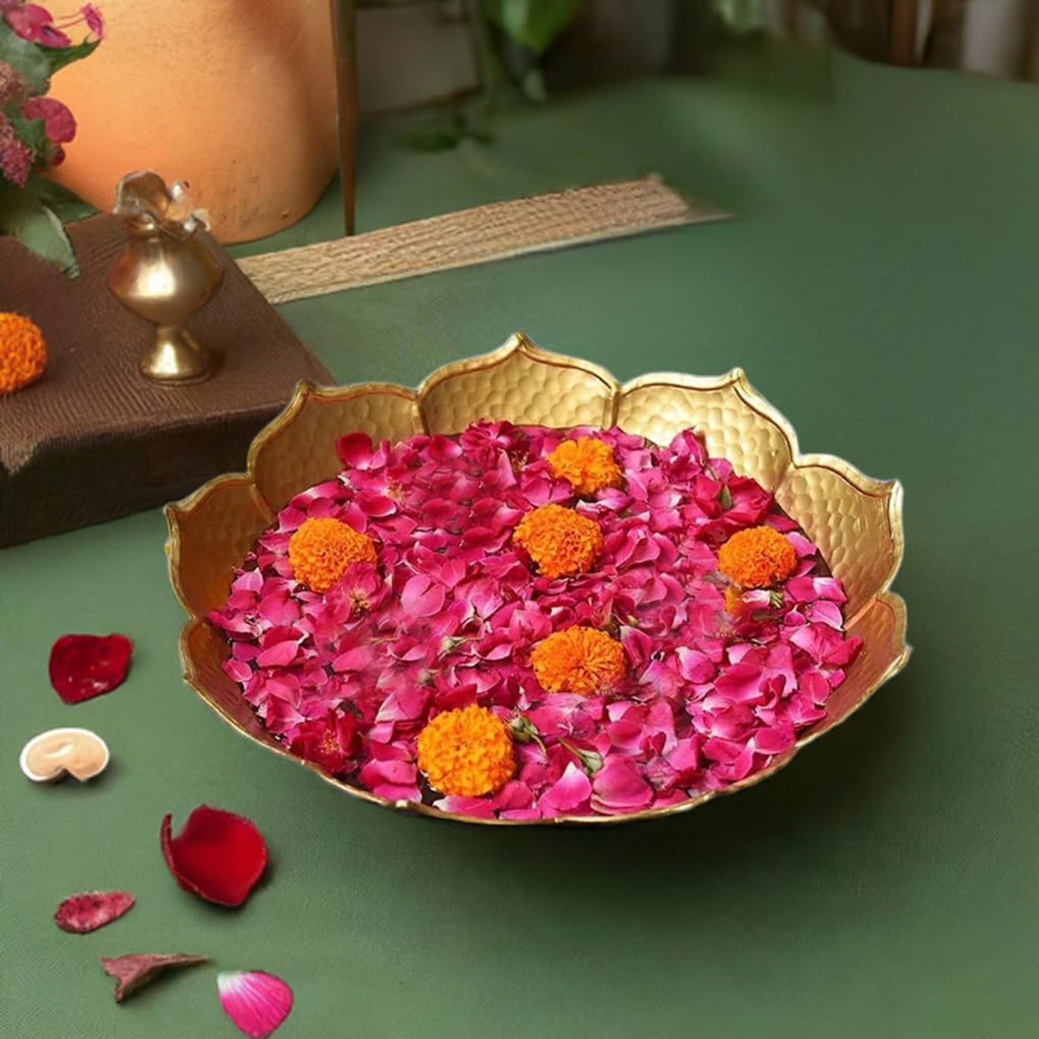 Urli Bowl for Diwali, Navratri Festival Decor - 12 Inch