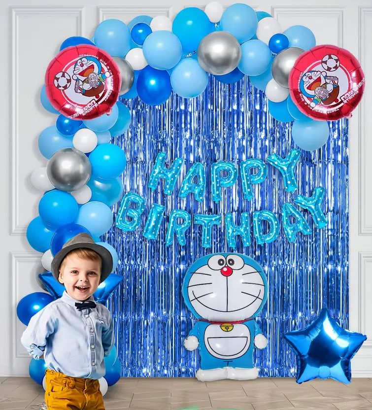 Doraemon theme Birthday decoration-56pcs