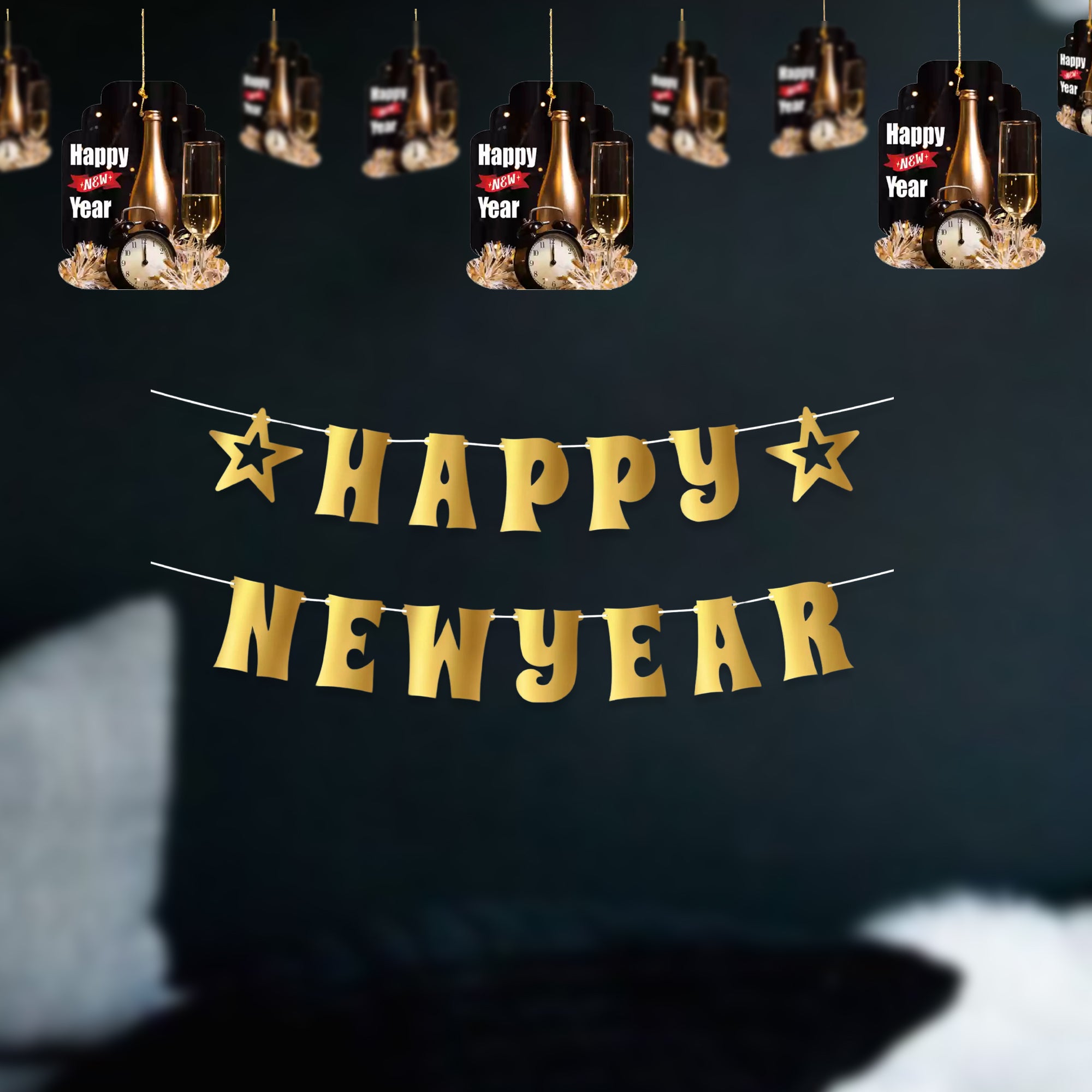 Happy New Year Wall Hanging and Banner