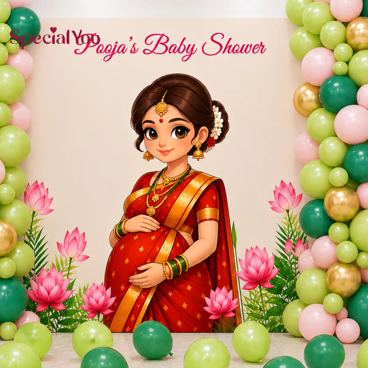 Traditional Baby Shower Balloon Decoration
