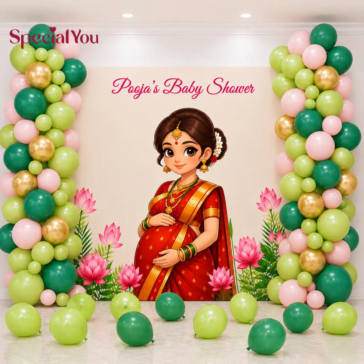 Traditional Baby Shower Balloon Decoration