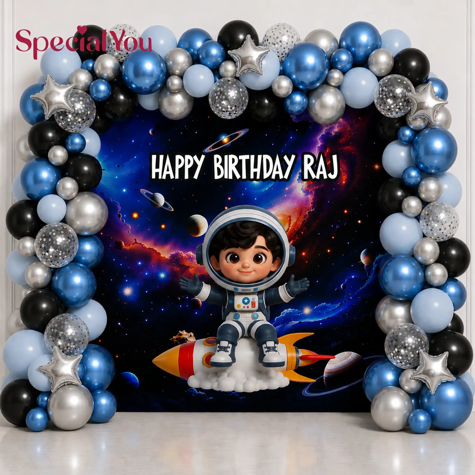 Astronaut Space Theme Birthday Decoration