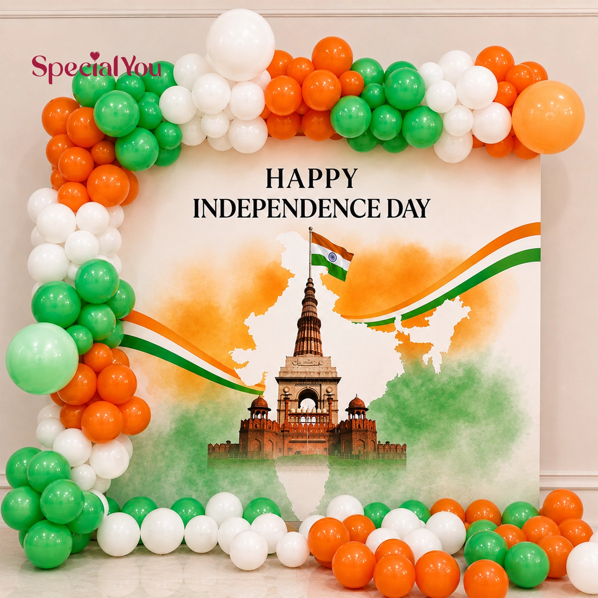 Tricolor Photo Booth Decoration