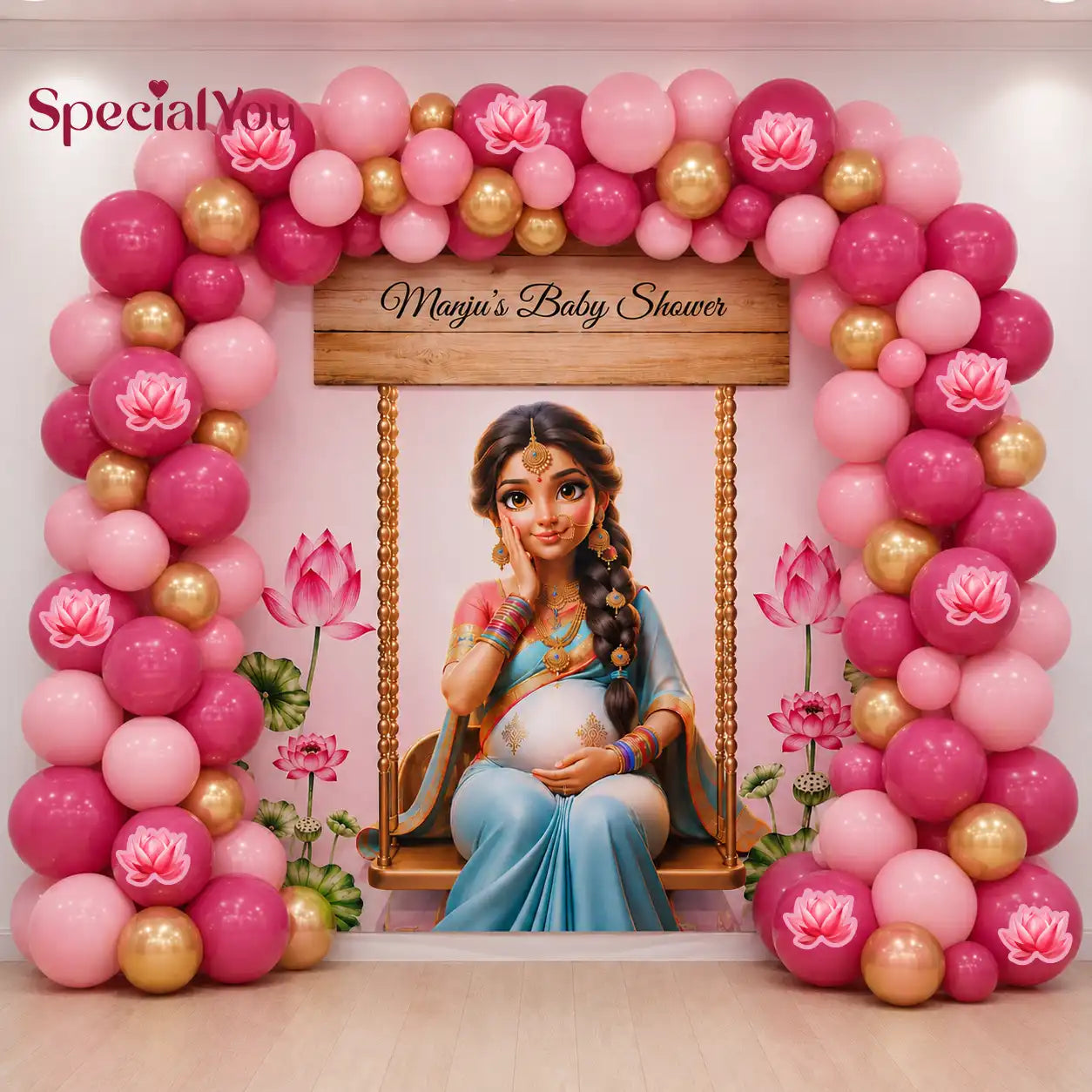 Mom To Be Godh Bharai Balloon Decoration