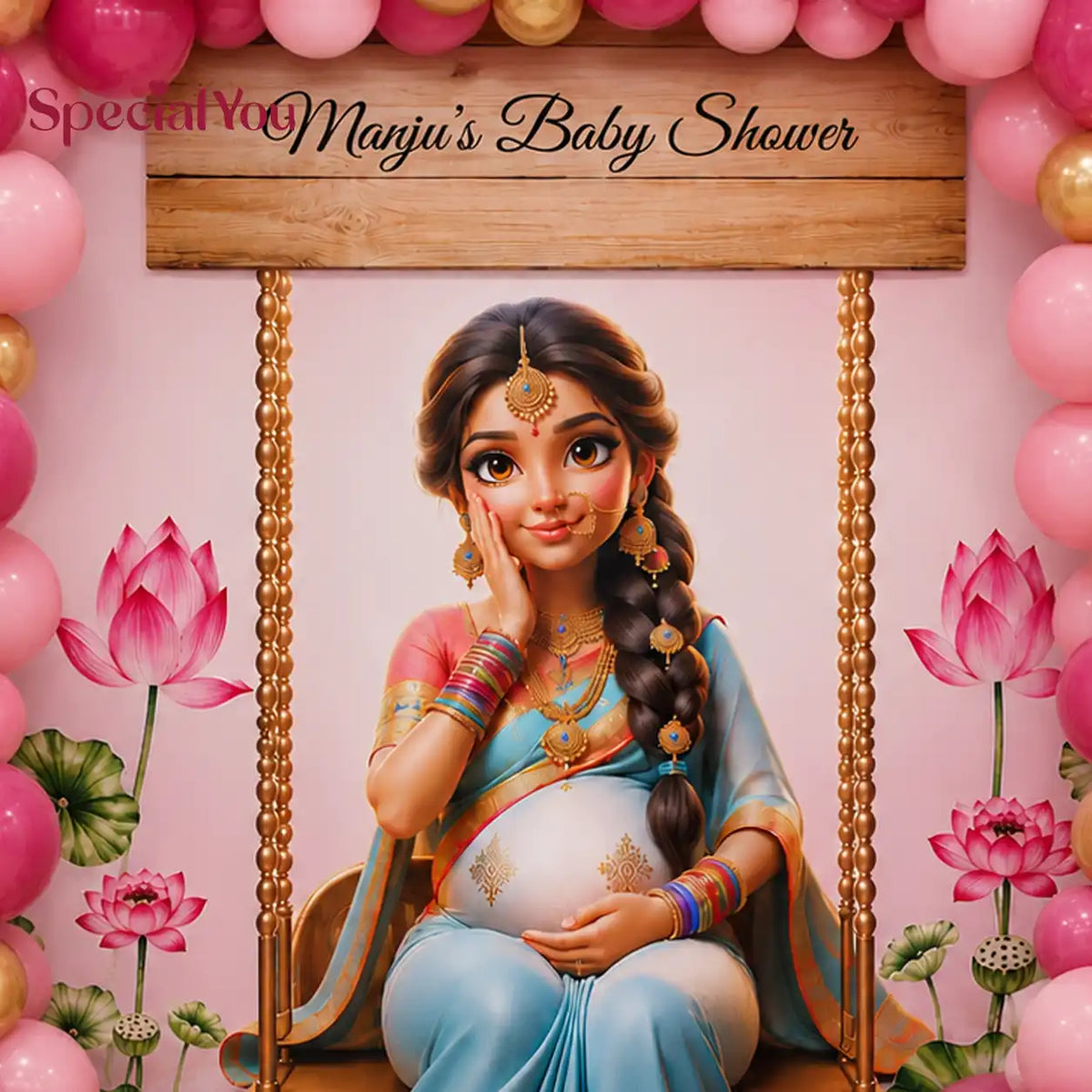 Mom To Be Godh Bharai Balloon Decoration
