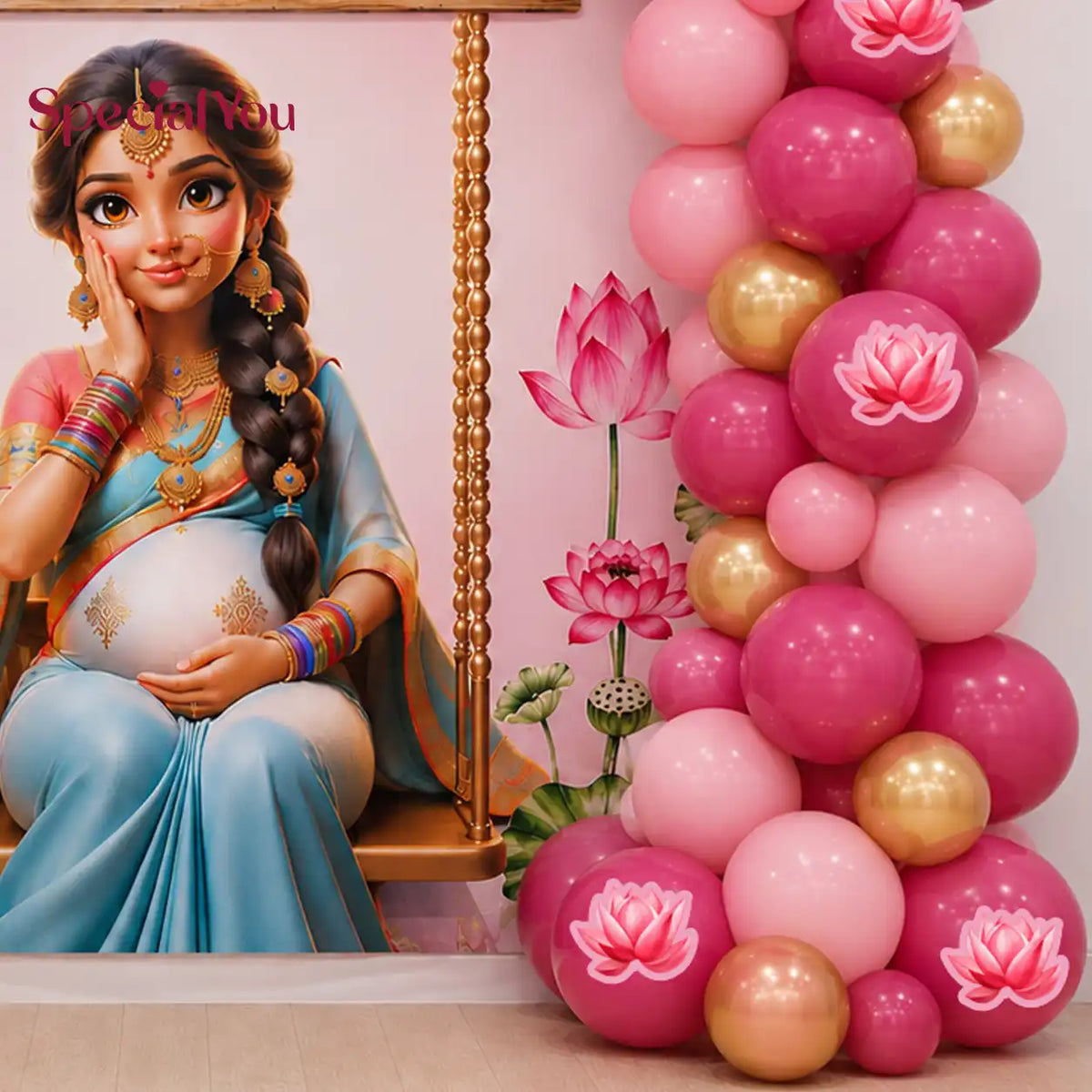 Mom To Be Godh Bharai Balloon Decoration