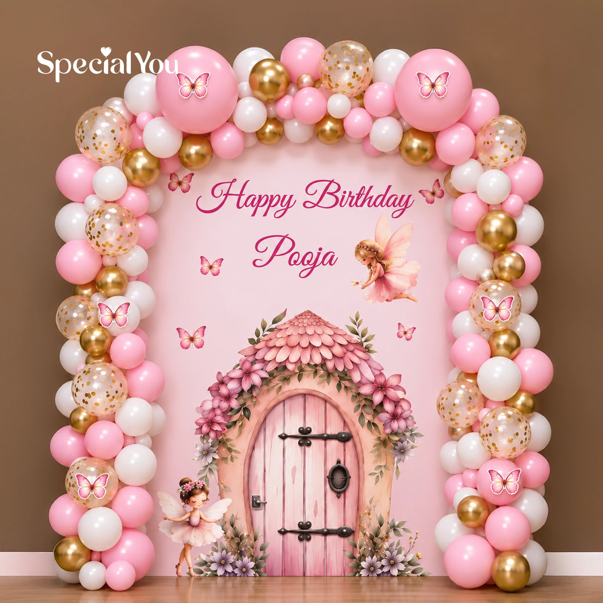 Princess Theme Birthday Balloon Backdrop Decoration