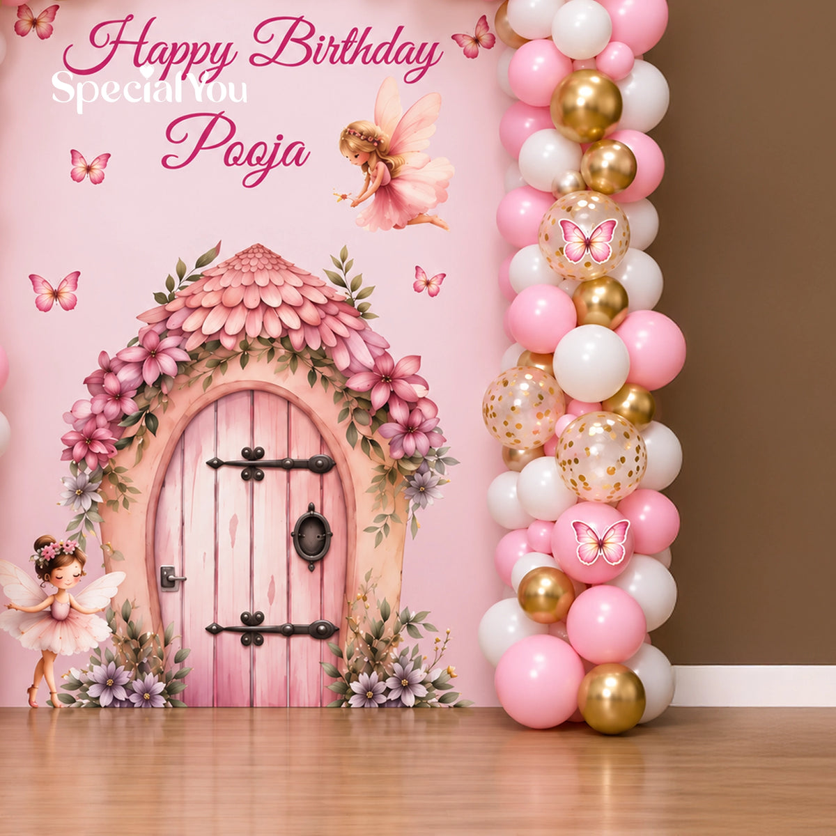 Princess Theme Birthday Balloon Backdrop Decoration