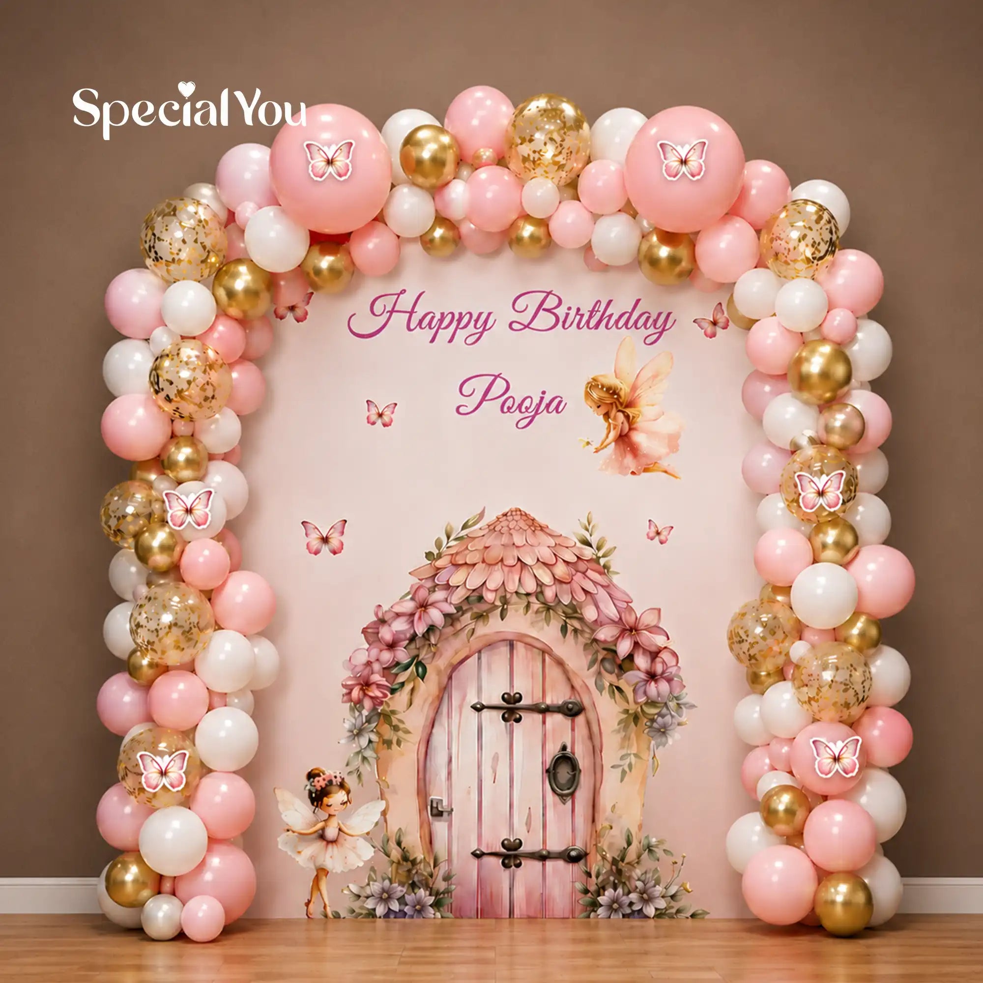 Princess Theme Birthday Balloon Backdrop Decoration
