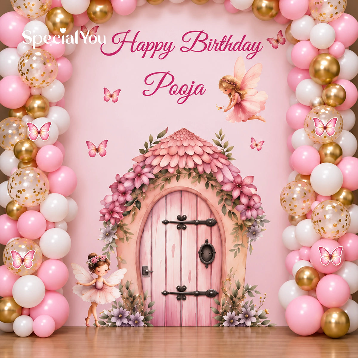 Princess Theme Birthday Balloon Backdrop Decoration
