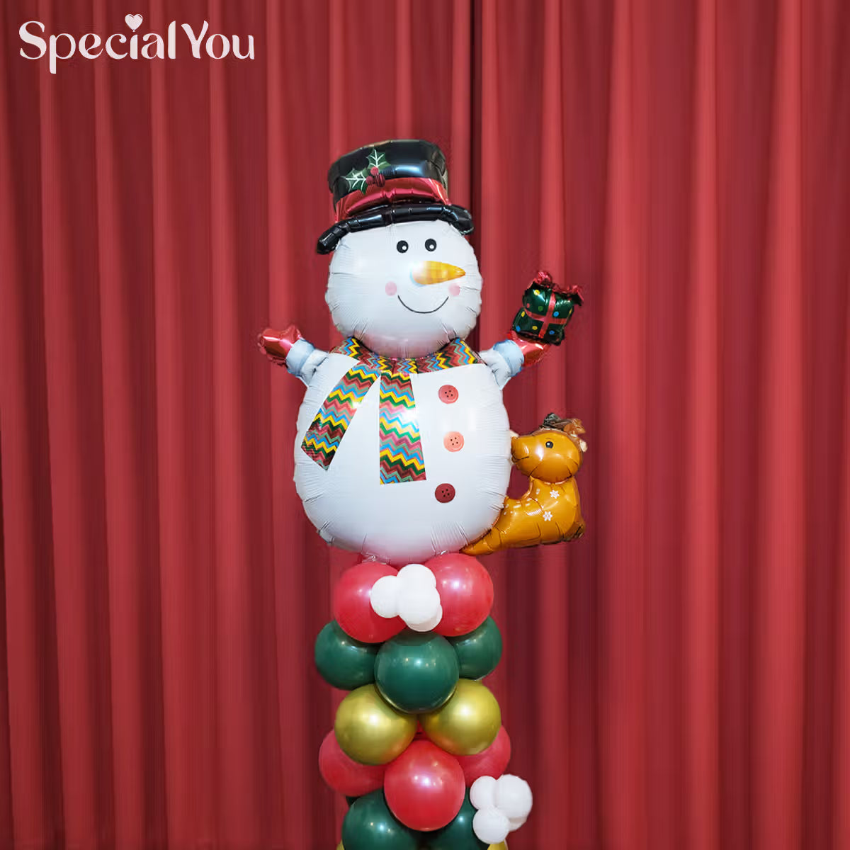 Christmas Character Balloon Column Decoration